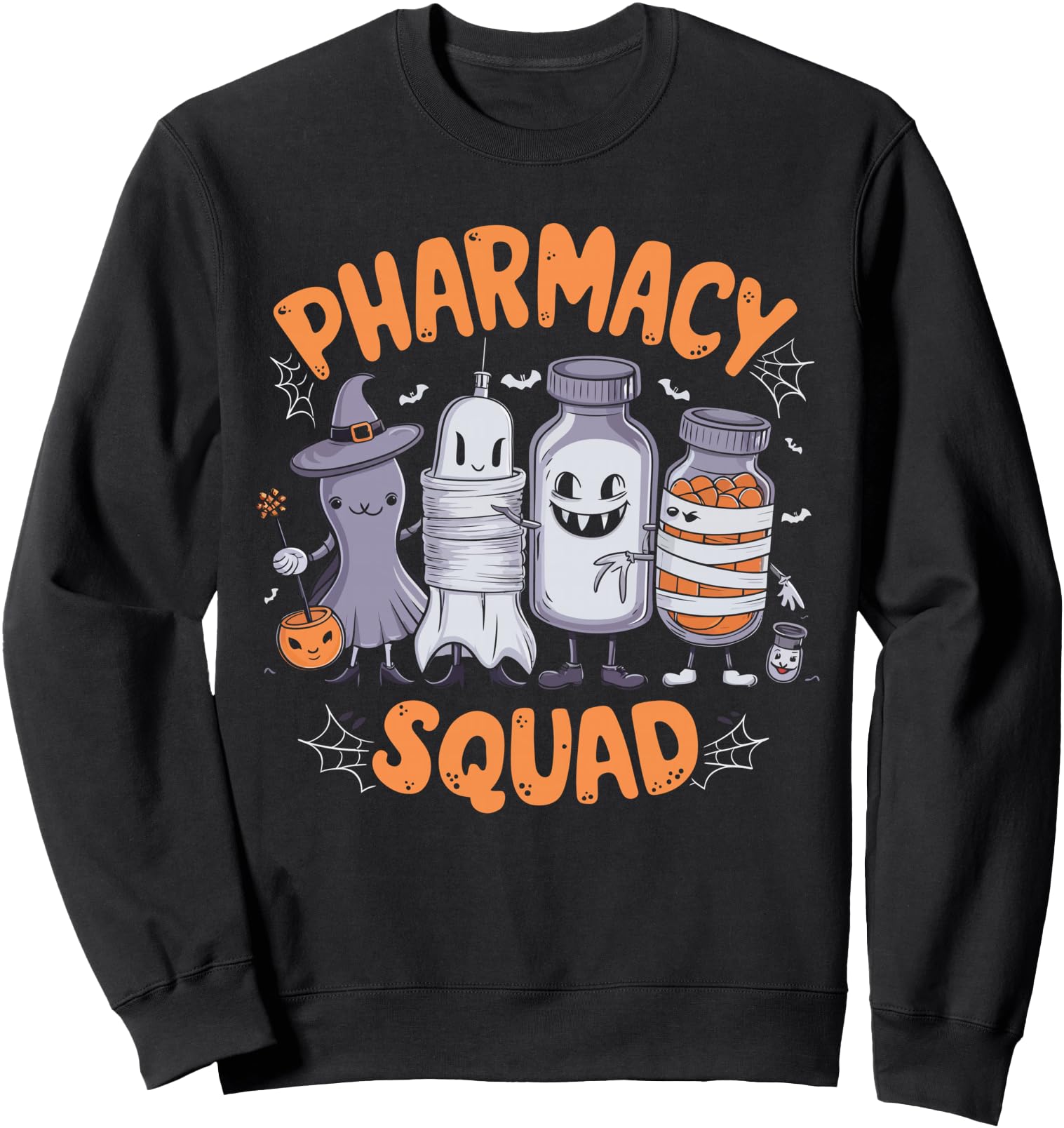 Pharmacy Squad Cute Halloween Pharmacist Techs Students Fun Sweatshirt