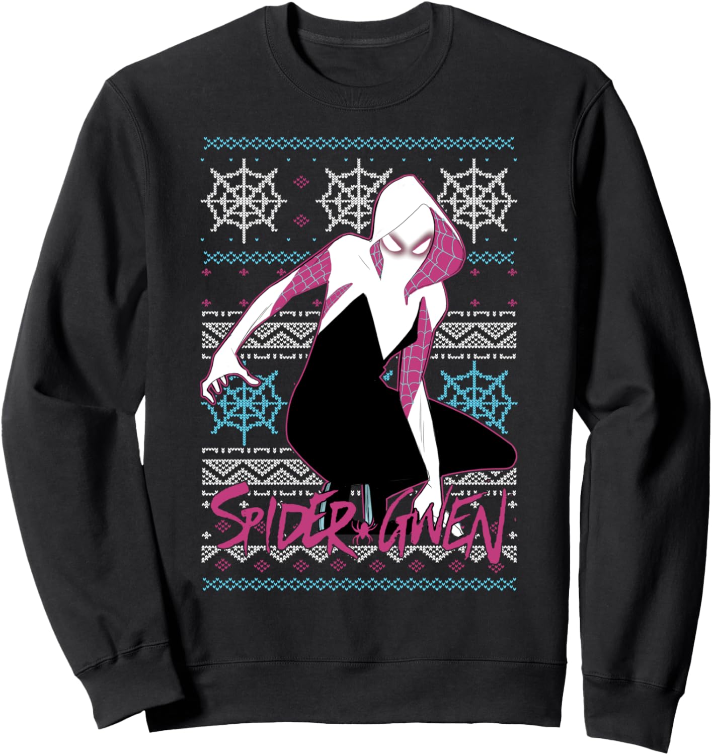 Marvel Spider Gwen Ugly Christmas Sweater Sweatshirt Sweatshirt
