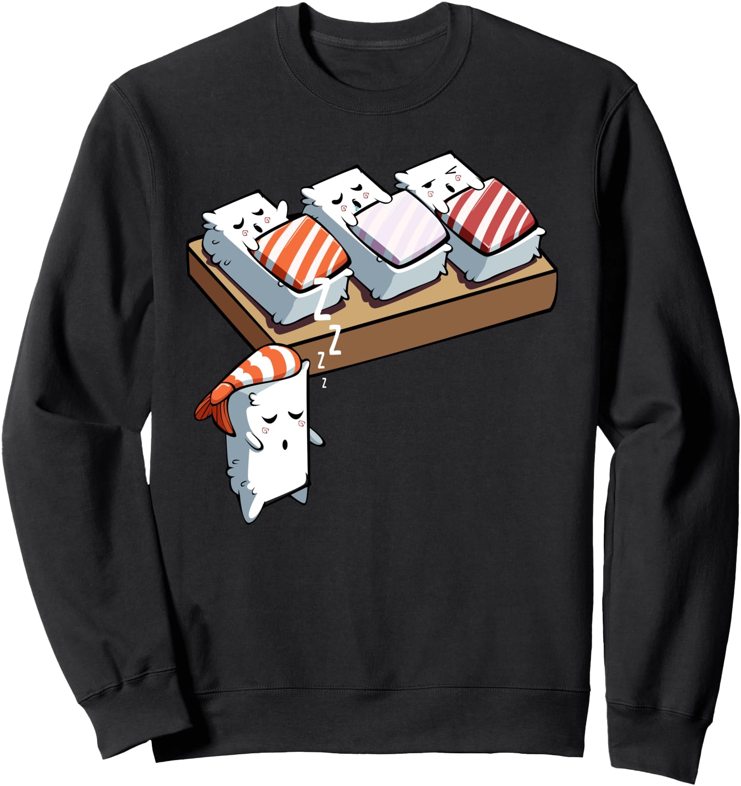 Funny Sleep Walking Sushi Kawaii Japanese Tasty Japan Lover Sweatshirt
