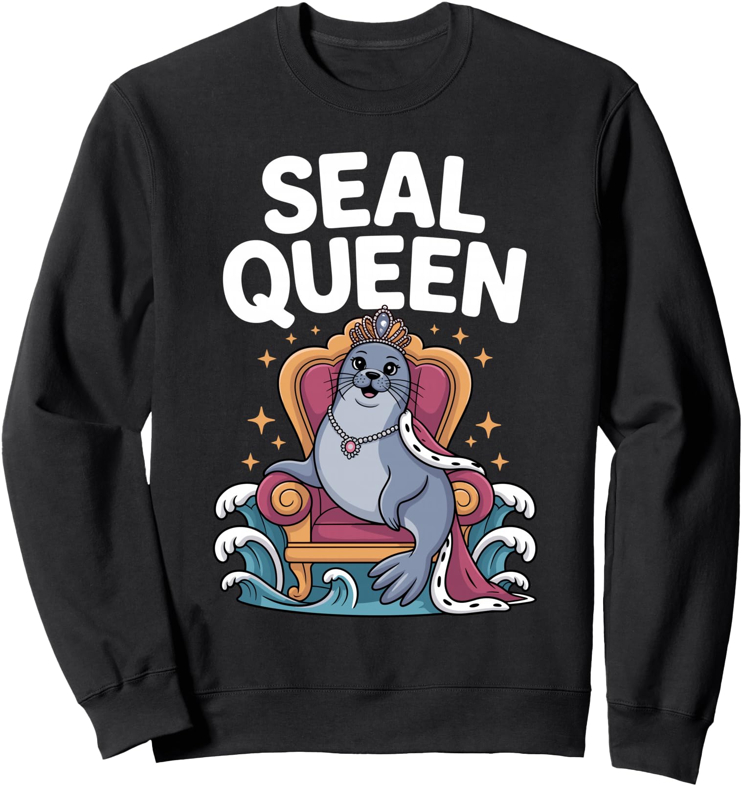 Cool Seal Art For Women Girls Mom Sea Lion Animal Seal Lover Sweatshirt