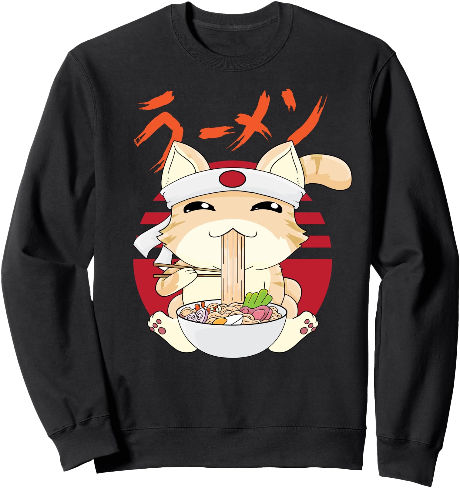 Ramen Cat Kawaii Neko Ramen Japanese Anime Sweatshirt