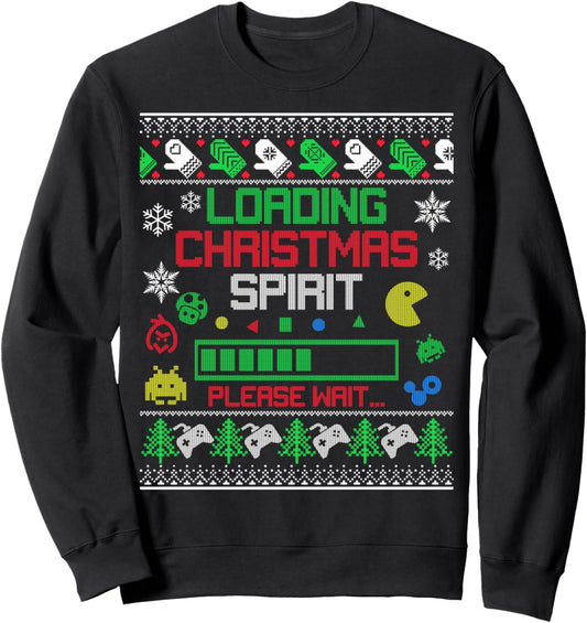 Christmas Gaming - Loading Christmas Spirit for Gamer Ugly Sweatshirt