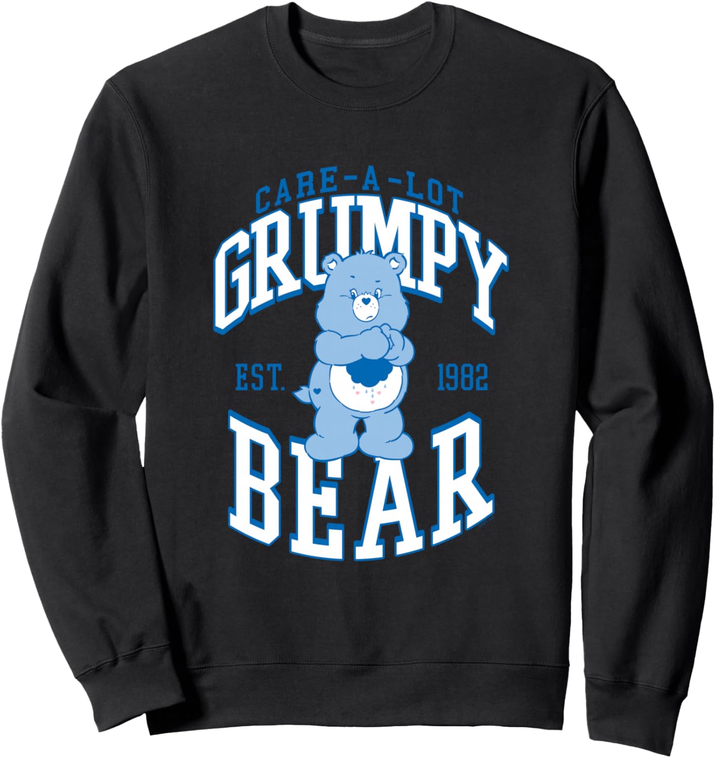 Care Bears Grumpy Bear 1982 Collegiate Letters Cartoon Sweatshirt