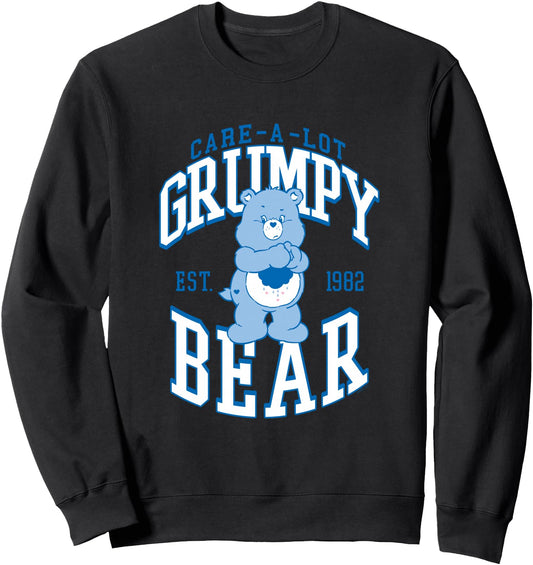 Care Bears Grumpy Bear 1982 Collegiate Letters Cartoon Sweatshirt