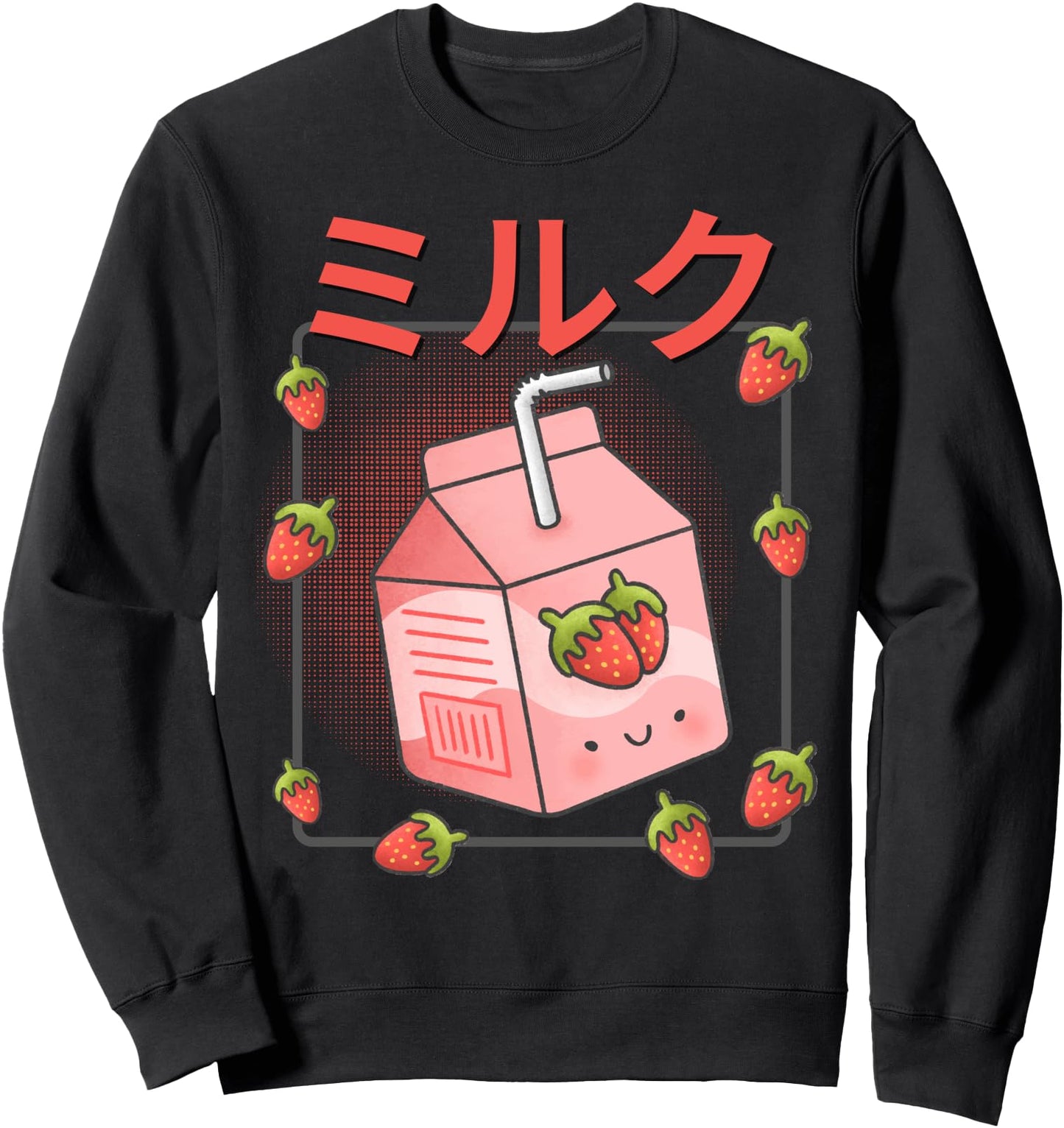 Strawberry Milk Japanese Otaku Kawaii Strawberry Milk Sweatshirt