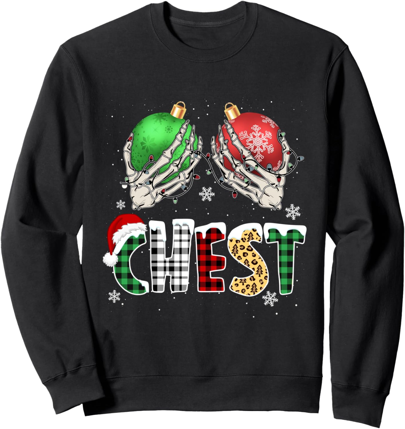 Christmas Chest Nuts Chestnuts Xmas Couple Matching Costume Sweatshirt