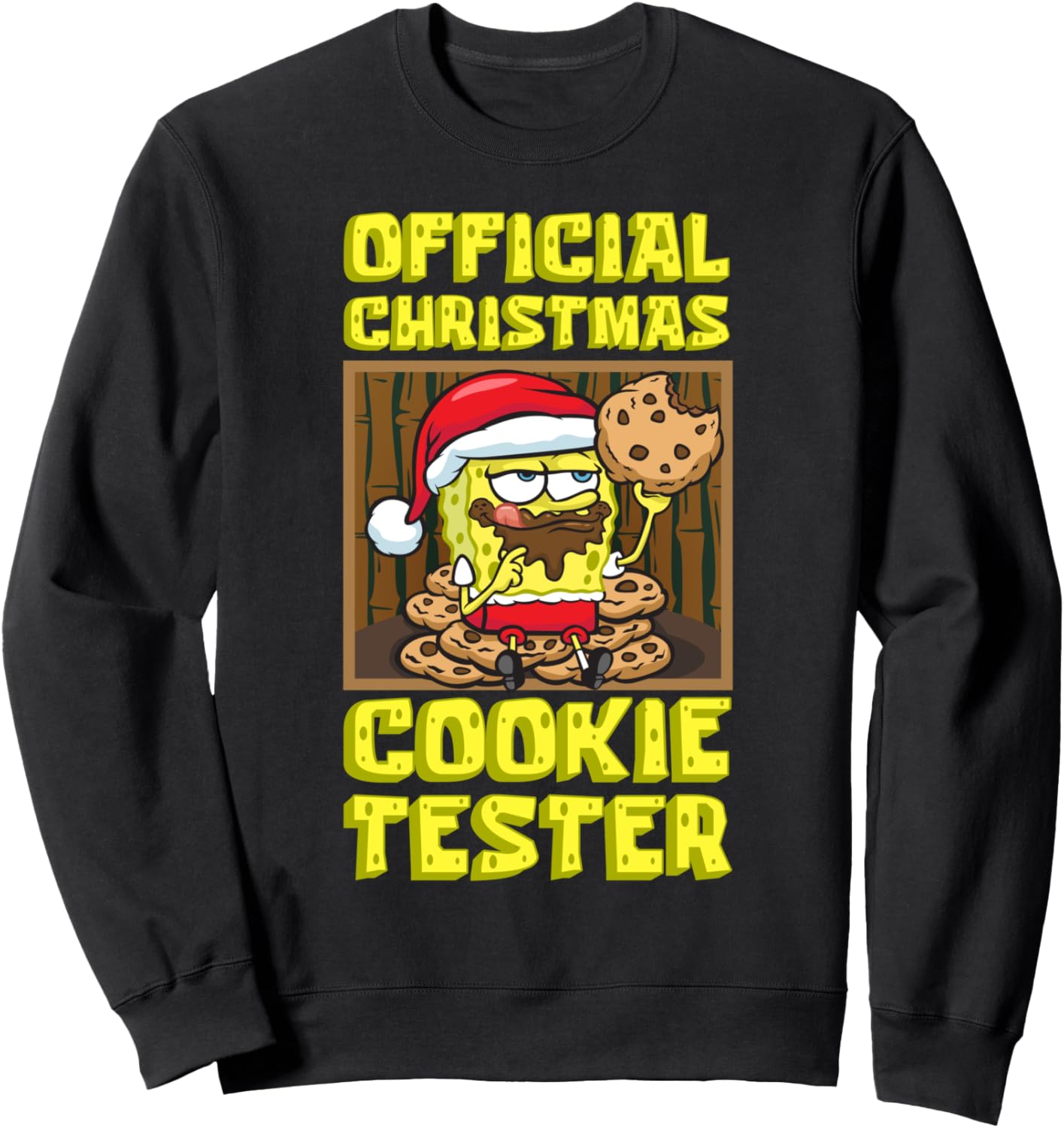Mademark x SpongeBob SquarePants - SpongeBob Christmas Official Christmas Cookie Tester Funny Sweatshirt