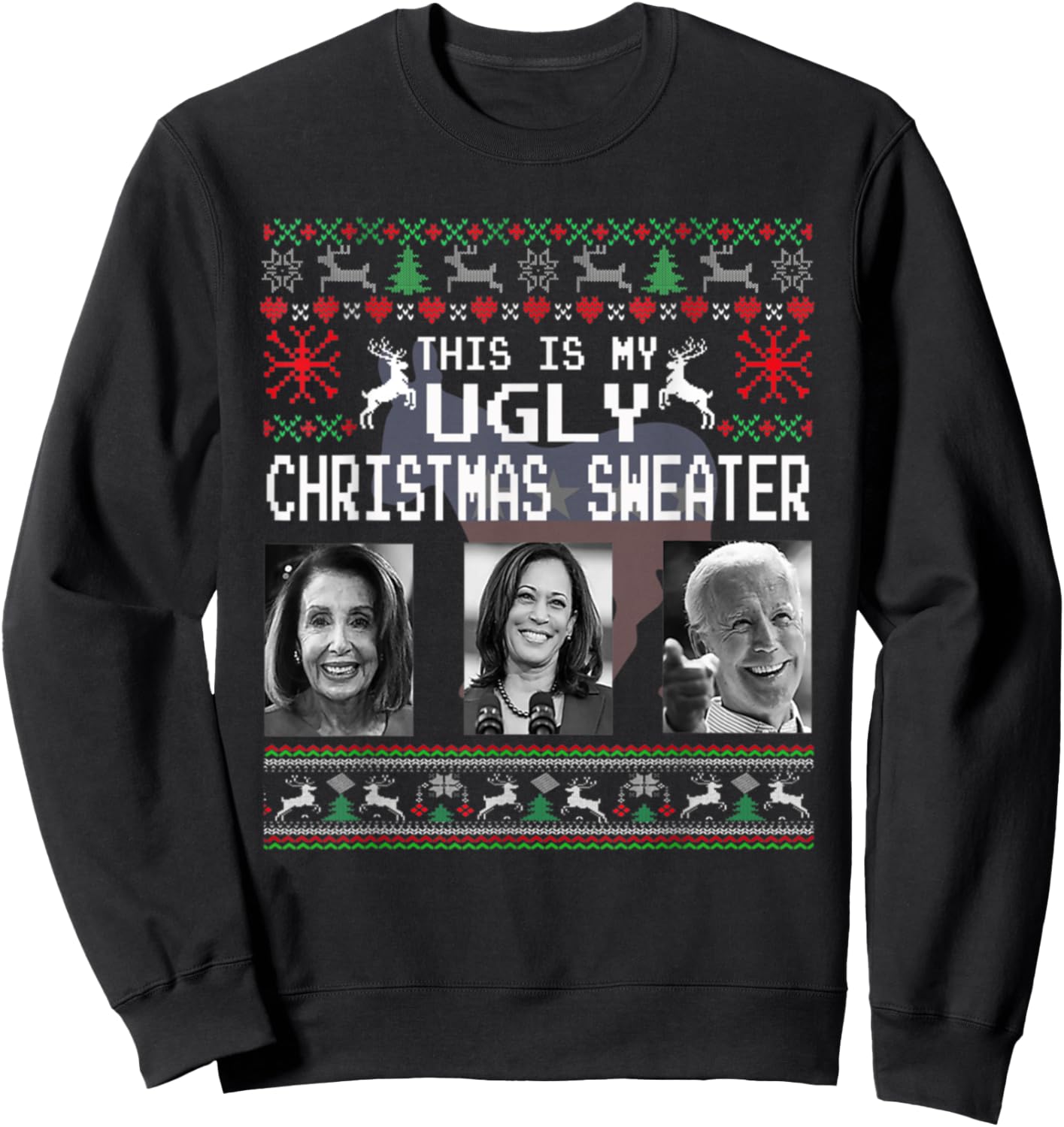 This Is My Ugly Christmas Anti-Biden Xmas Pajamas Sweater Sweatshirt