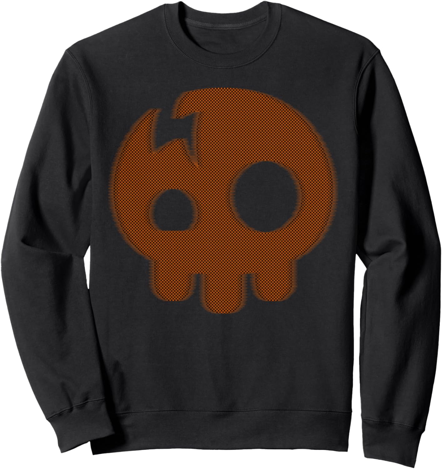 The Living Tombstone \u2013 Motion Blur Skull Orange Sweatshirt