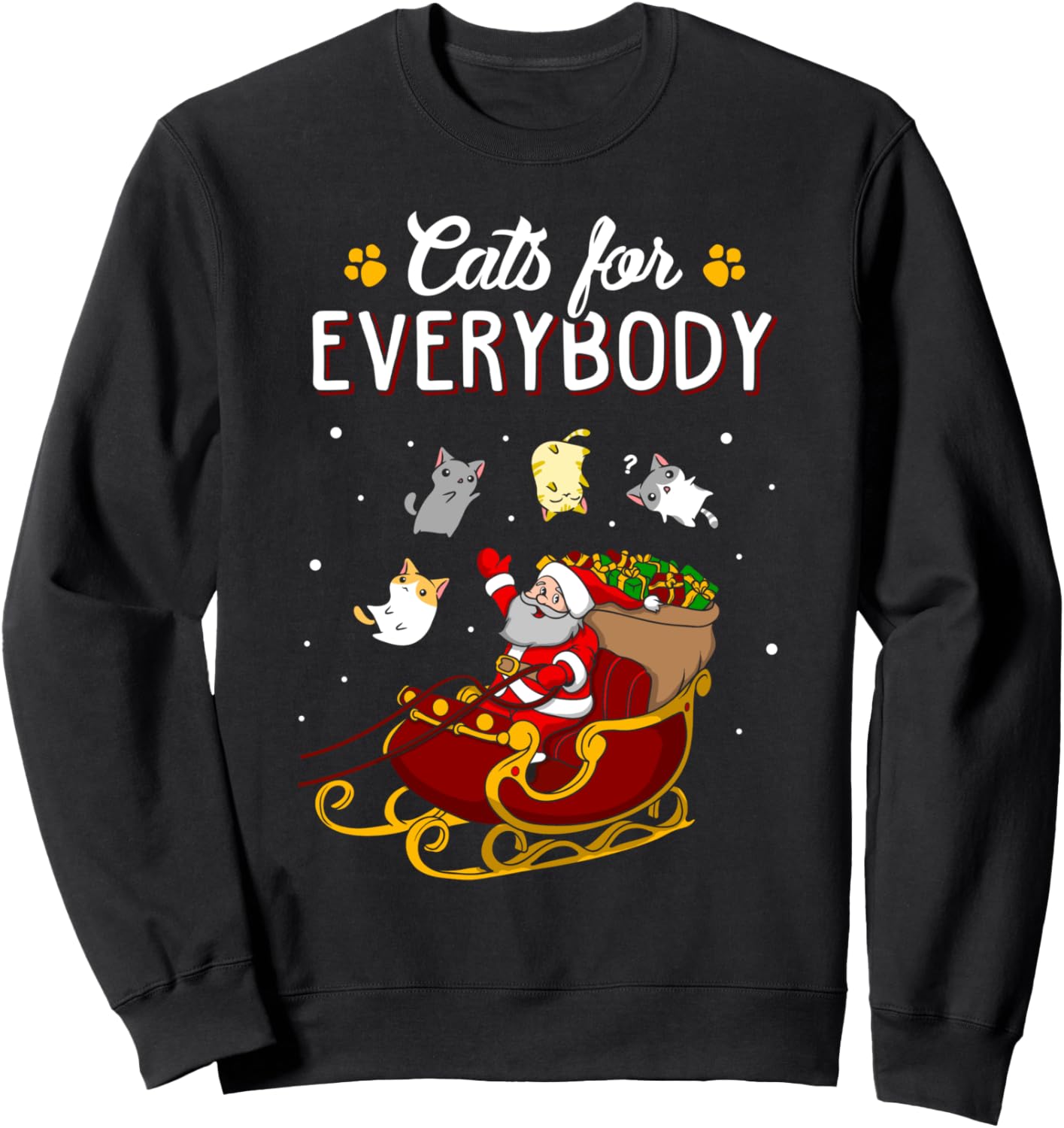 Cats For Everybody Cat Christmas Ugly Christmas Sweatshirt