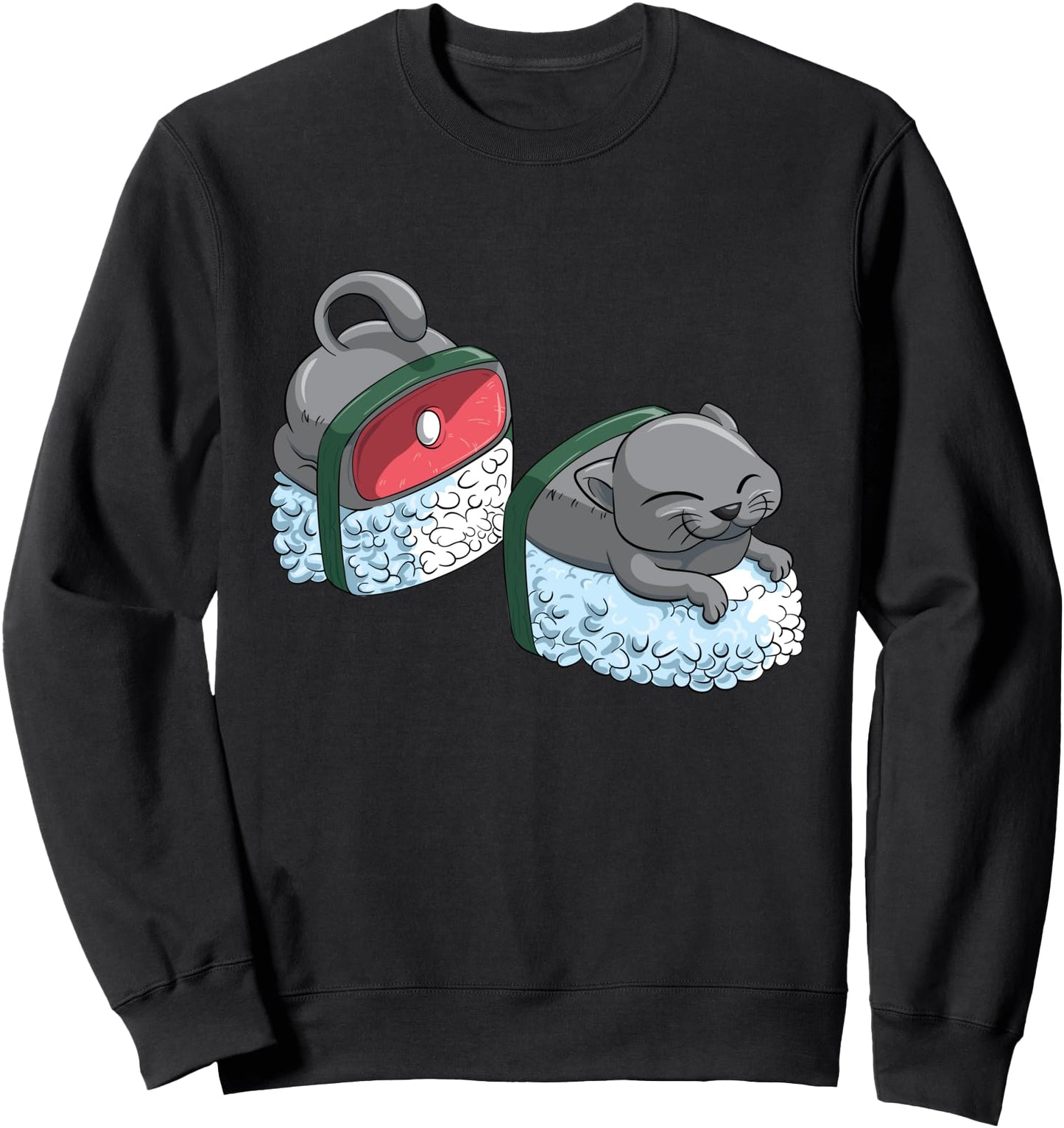 Japanese Sushi Cat Sweatshirt