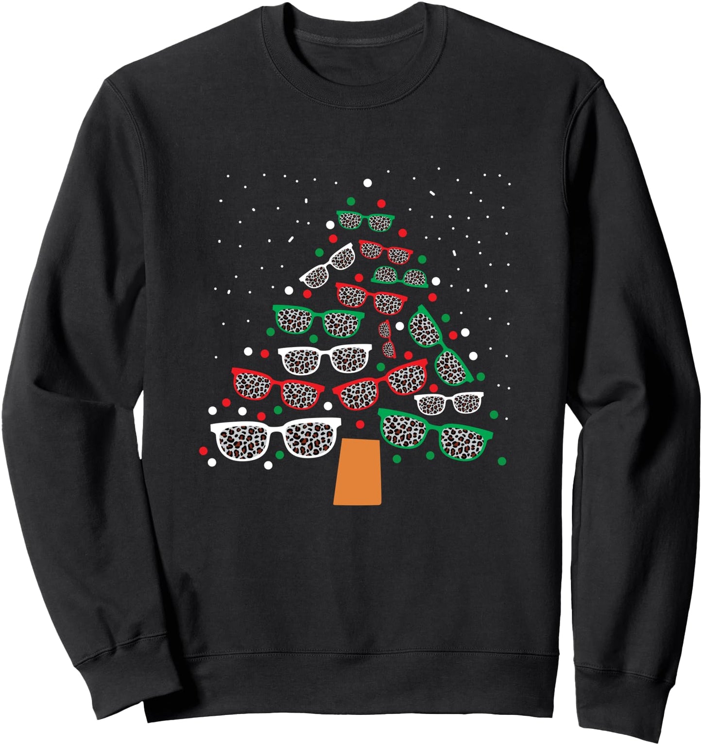 Eyeglasses Tree Eye Doctor Optician Christmas Optometrist Sweatshirt
