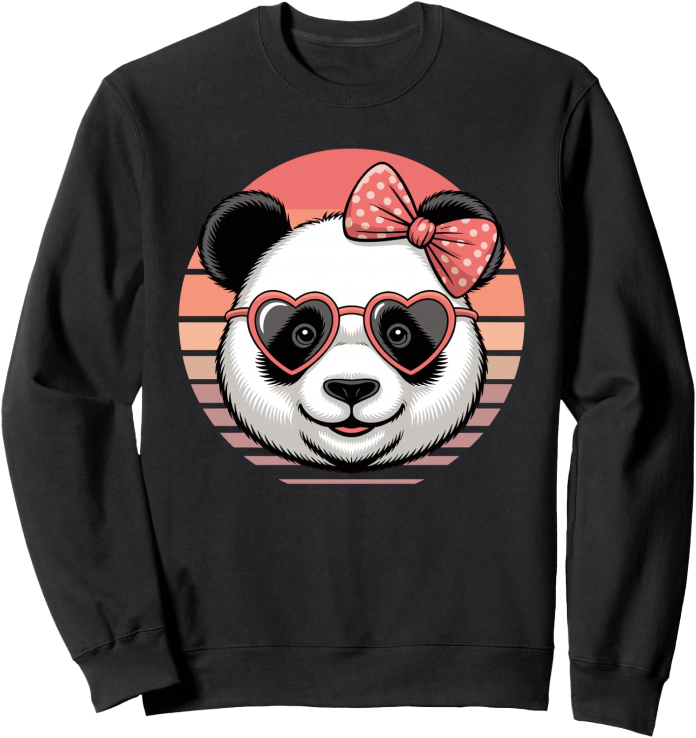 Retro Panda Bear Sunglasses Pandas Sweatshirt