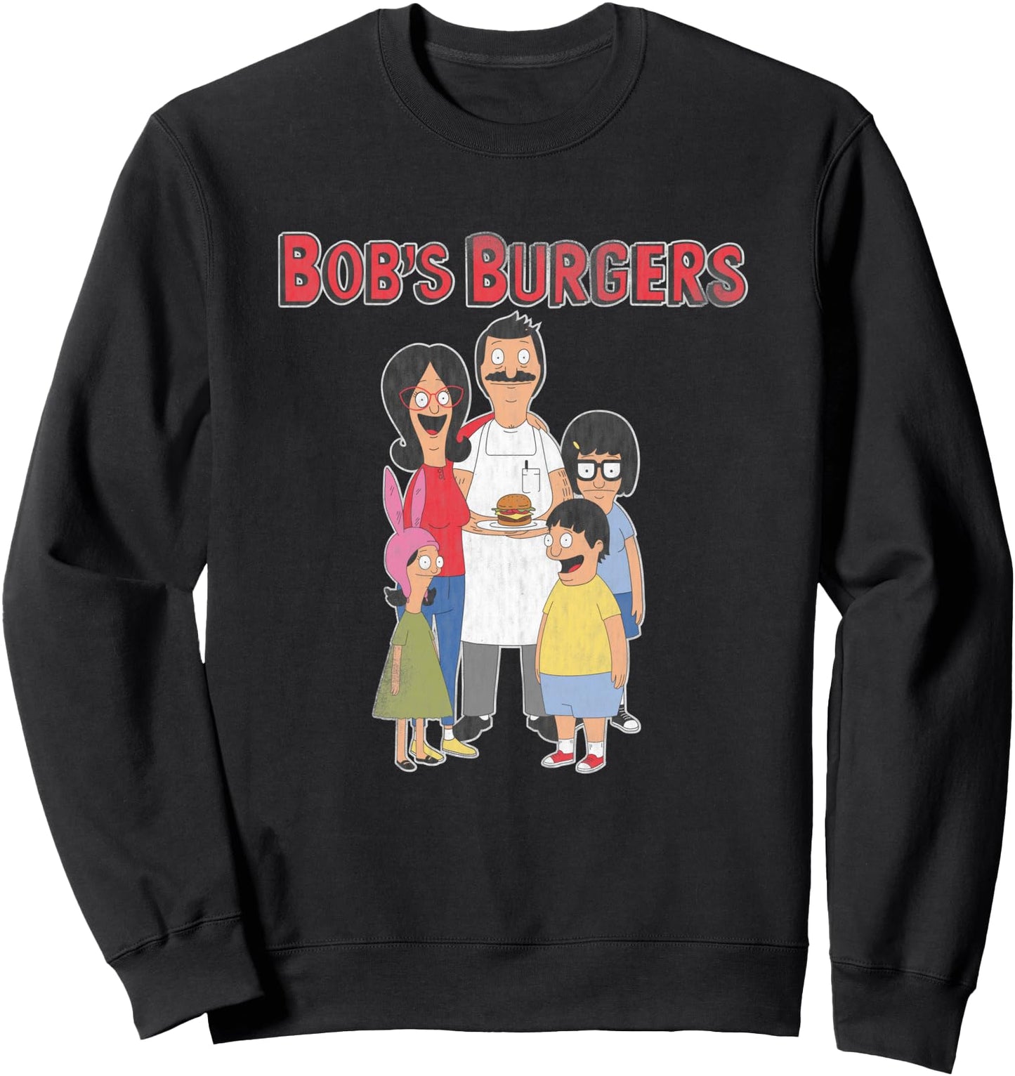 Bob's Burgers Retro Cartoon Family Sweatshirt