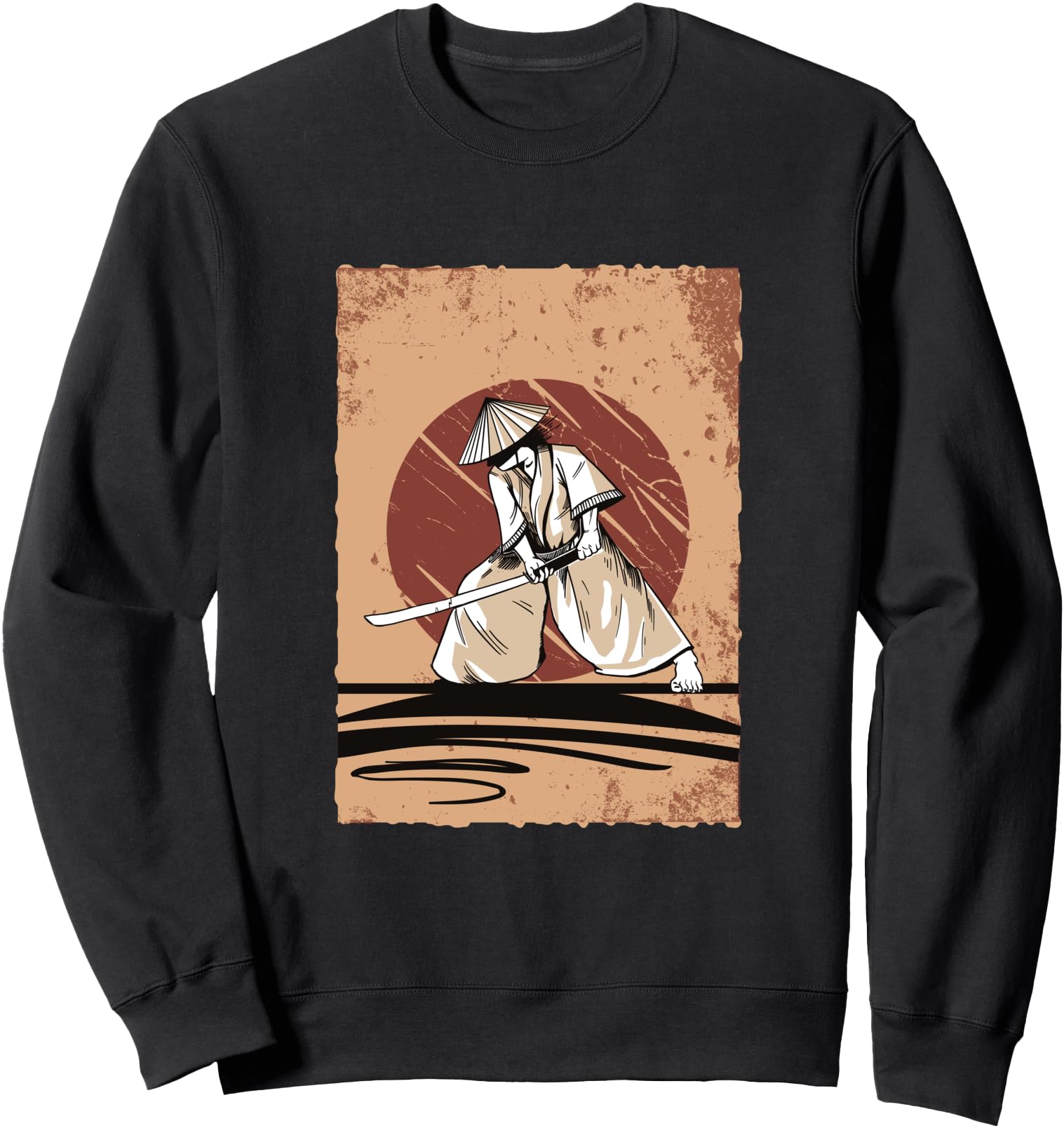 Japanese Samurai and Samurai Mask and Japanese Katana Sweatshirt