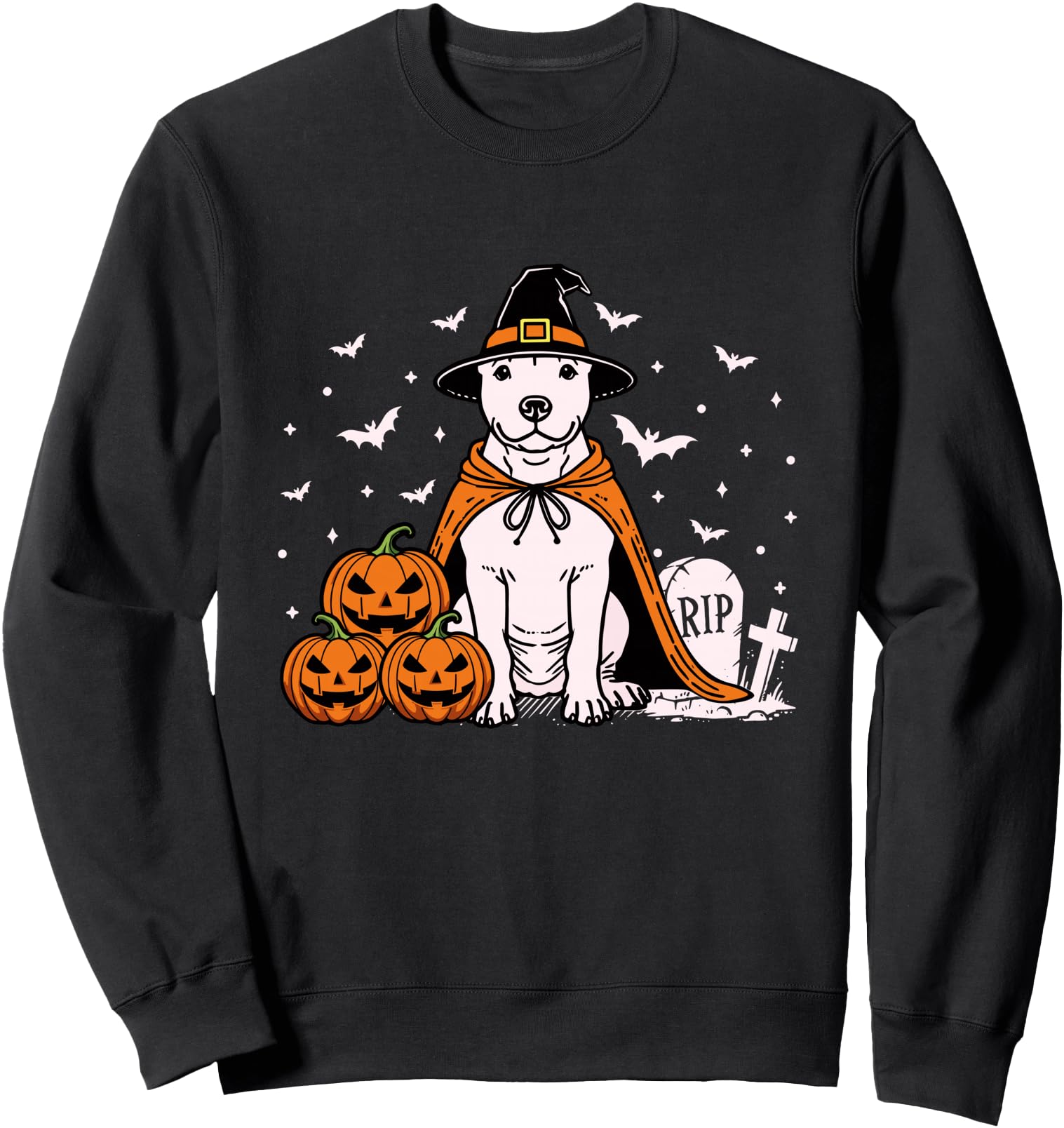 Witch Pitbull Halloween Pittie Dog Pittie Witch Dog Mom Sweatshirt