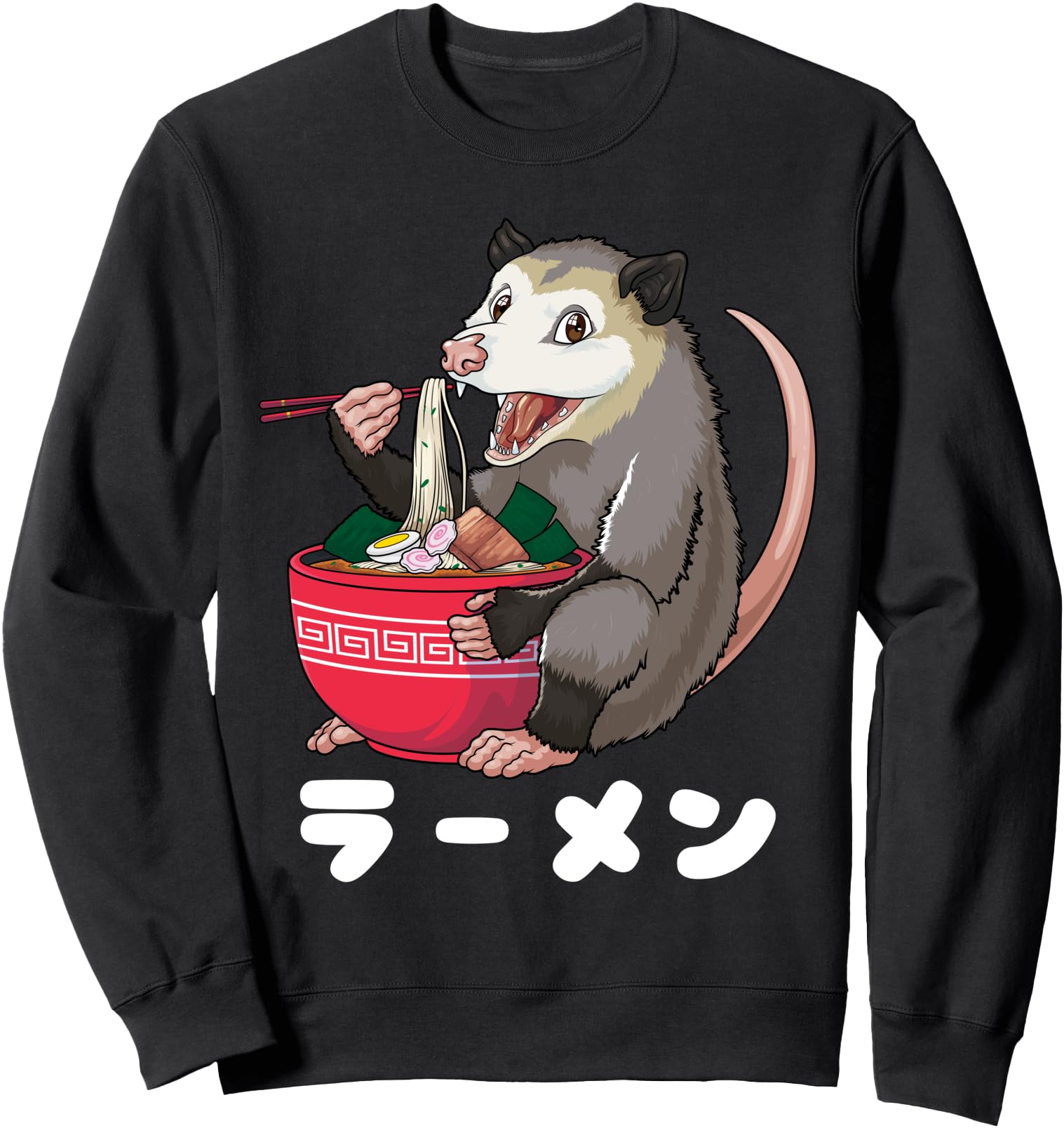 Possum Ramen Opossum Funny Japanese Ramen Noodles Sweatshirt