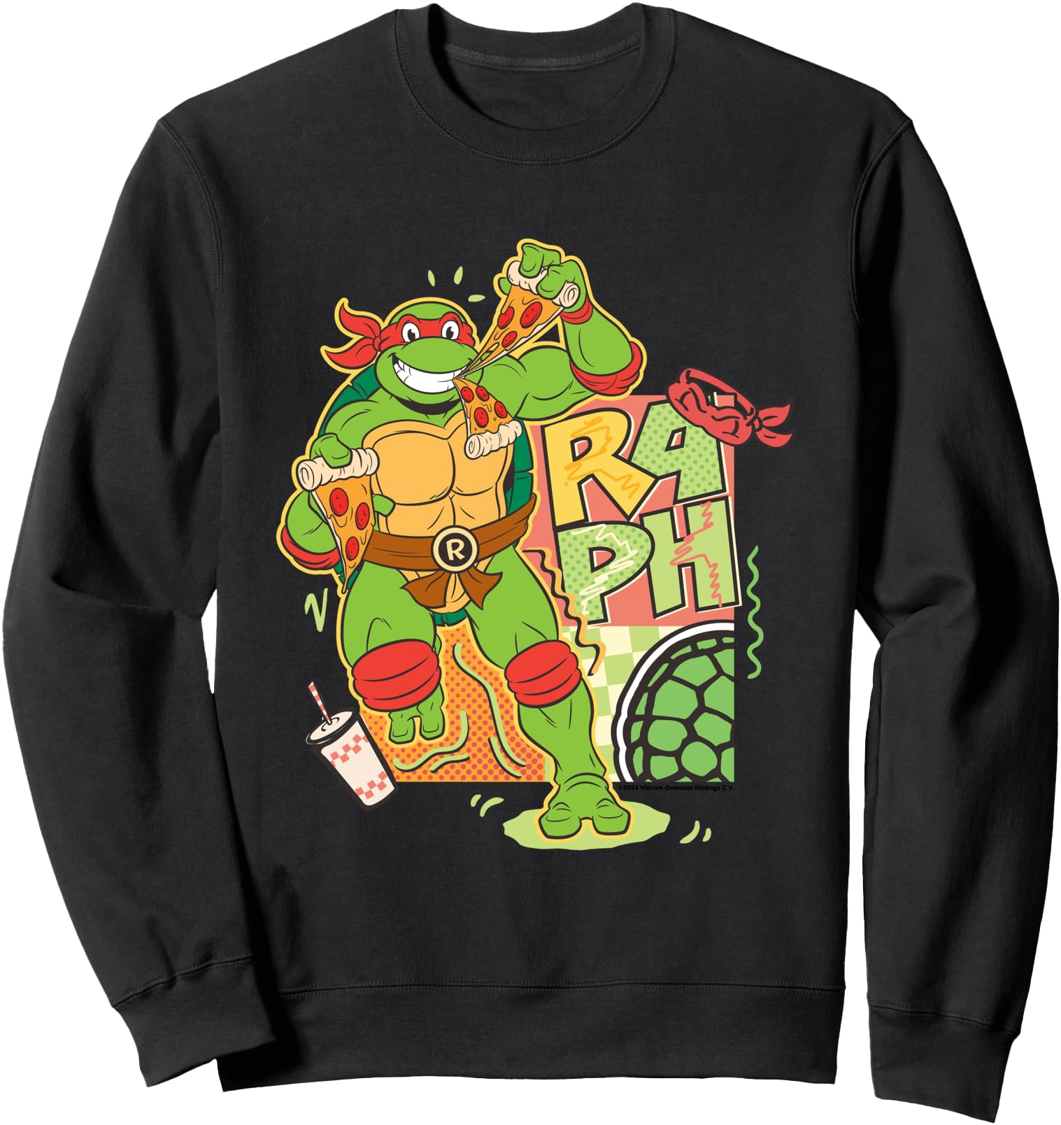 Teenage Mutant Ninja Turtles Raphael Pizza Sweatshirt