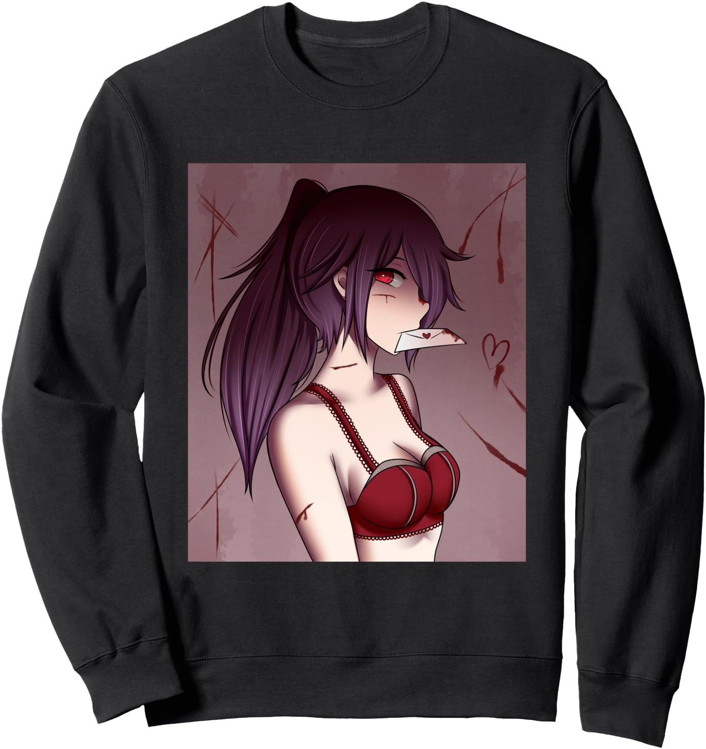 Manga Anime Waifu japanese beautiful yandere Girl cosplay Sweatshirt