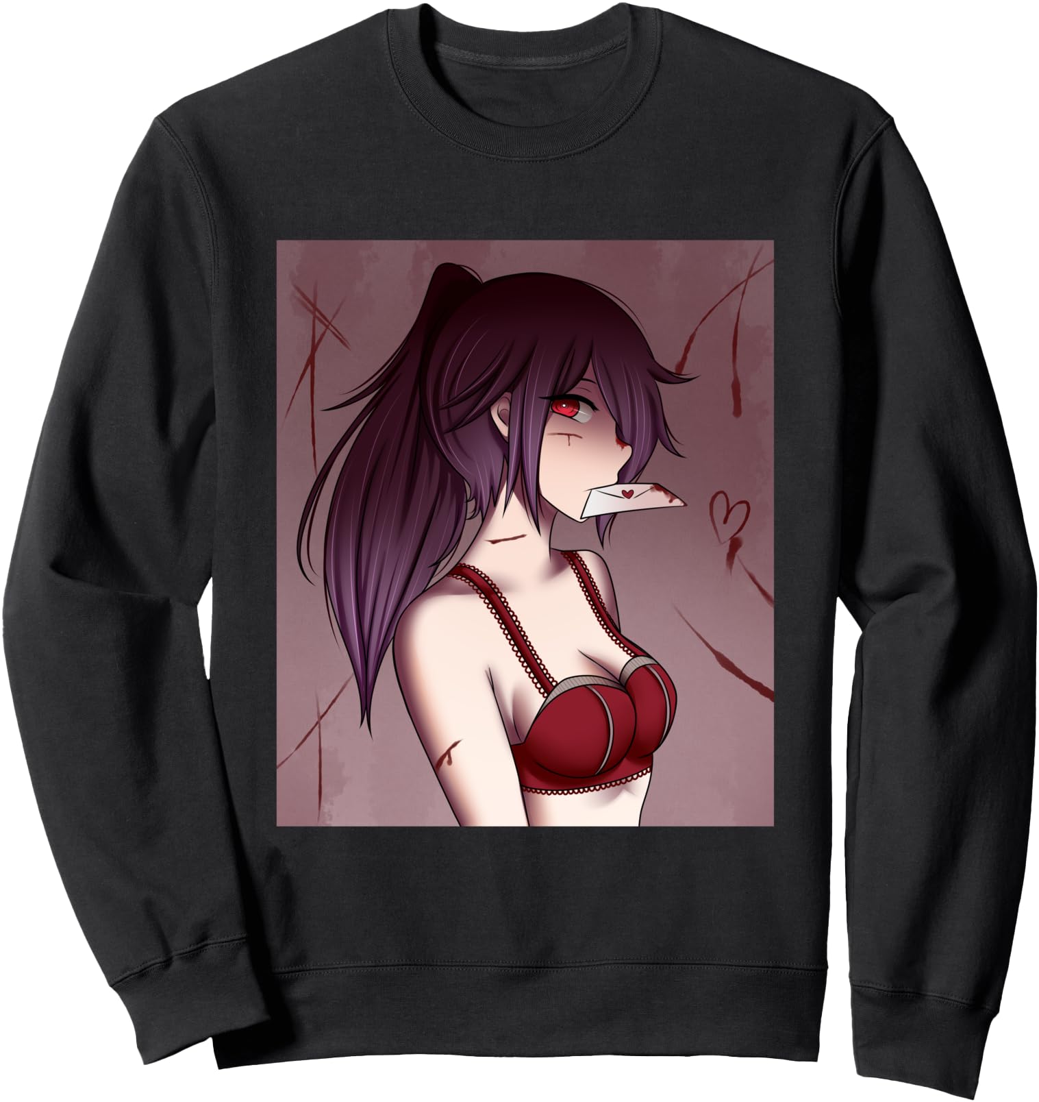 Manga Anime Waifu japanese beautiful yandere Girl cosplay Sweatshirt