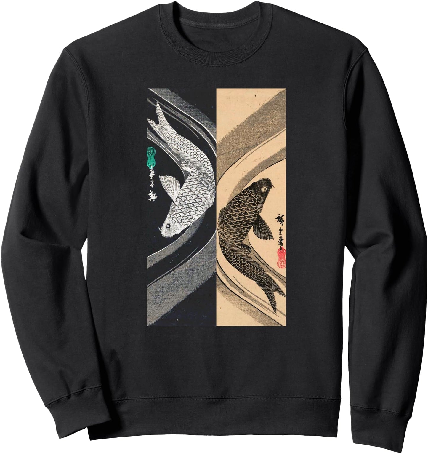Japanese Art Fish Graphic Design 3 Sweatshirt