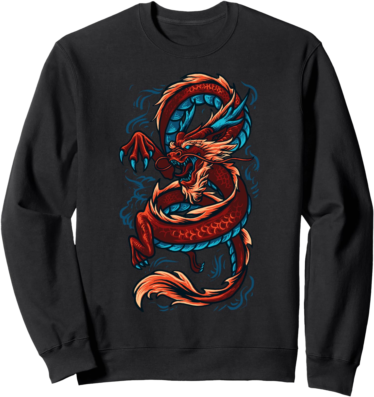 Chinese Dragon Japanese Art Tokyo Dragon Sweatshirt
