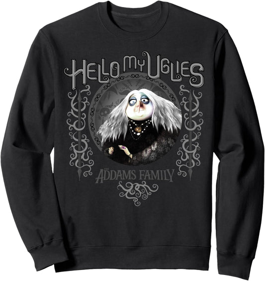 Addams Family Grandmama Hello My Uglies Portrait Sweatshirt