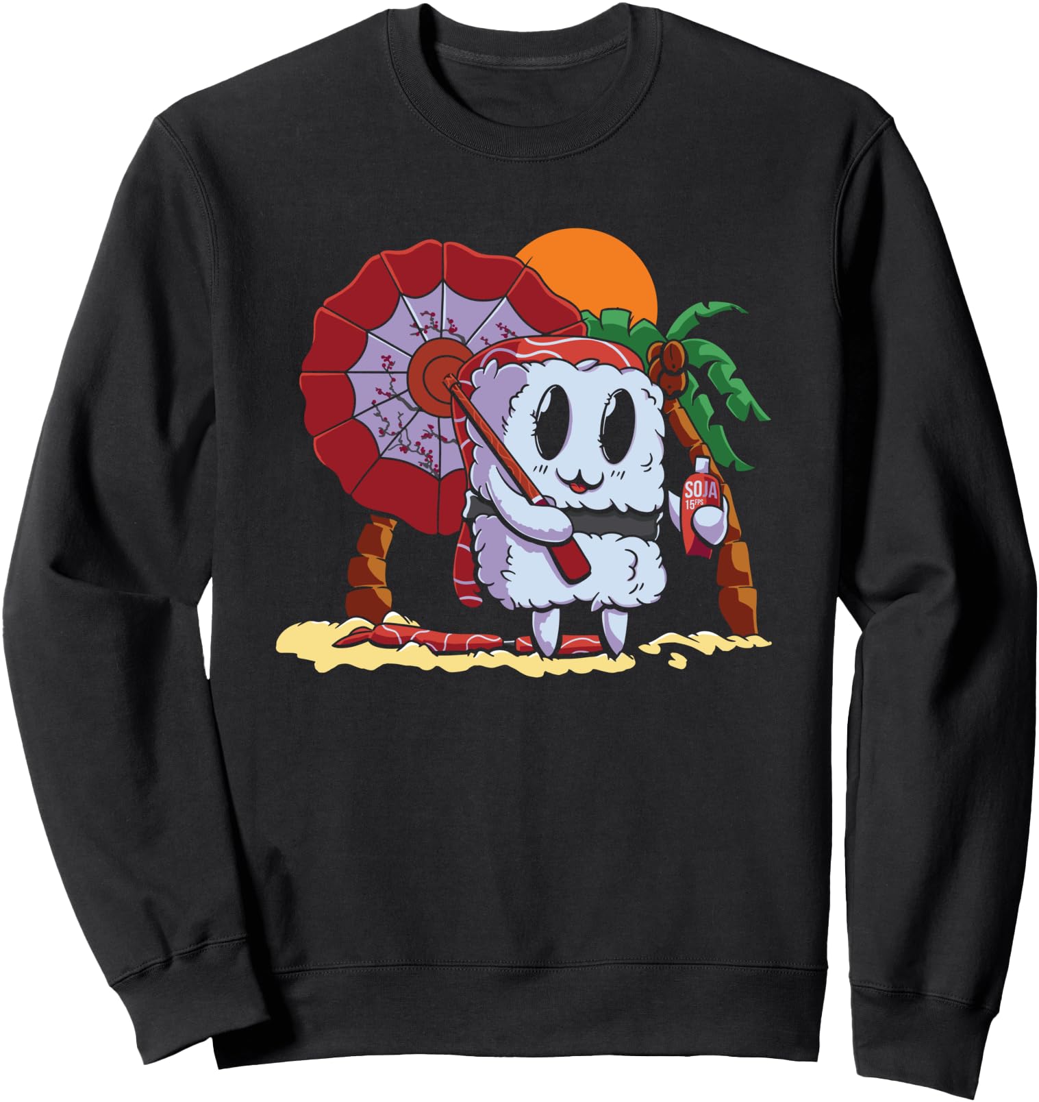 Kawaii Summer Sushi Rolls Funny Japanese Sweatshirt