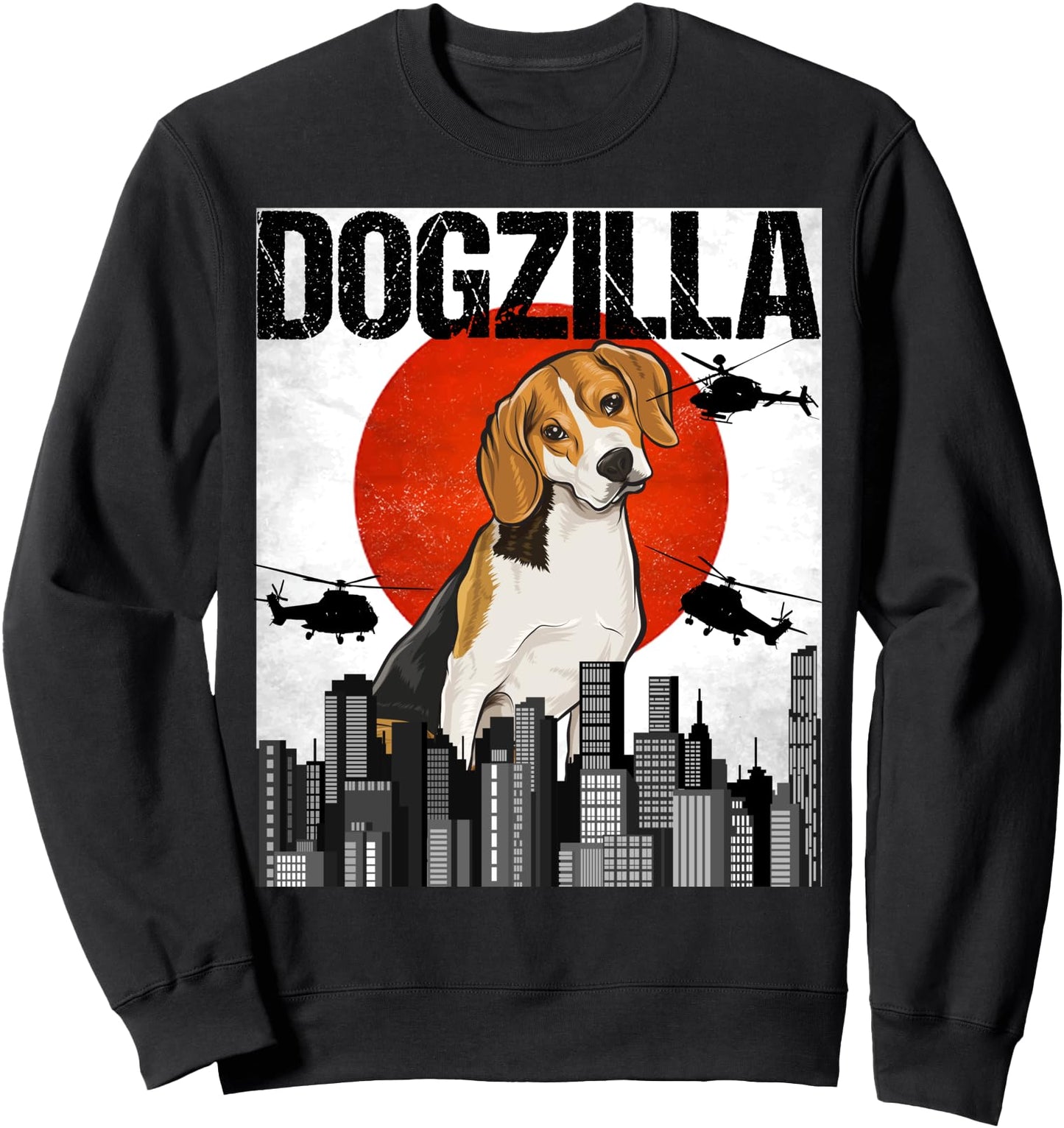 Funny Vintage Japanese Dogzilla Beagle Sweatshirt