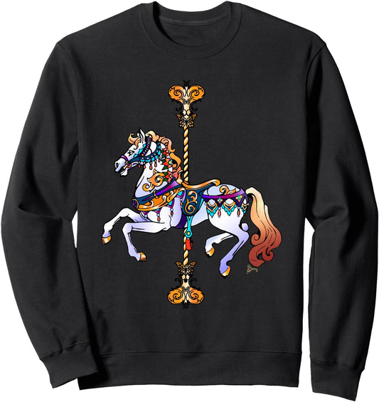 Carnival Carousel Horse Design Sweatshirt