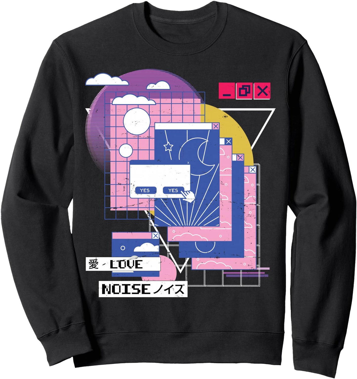 Vaporwave - Aesthetic - Japanese Korean - Computer Tabs Sweatshirt