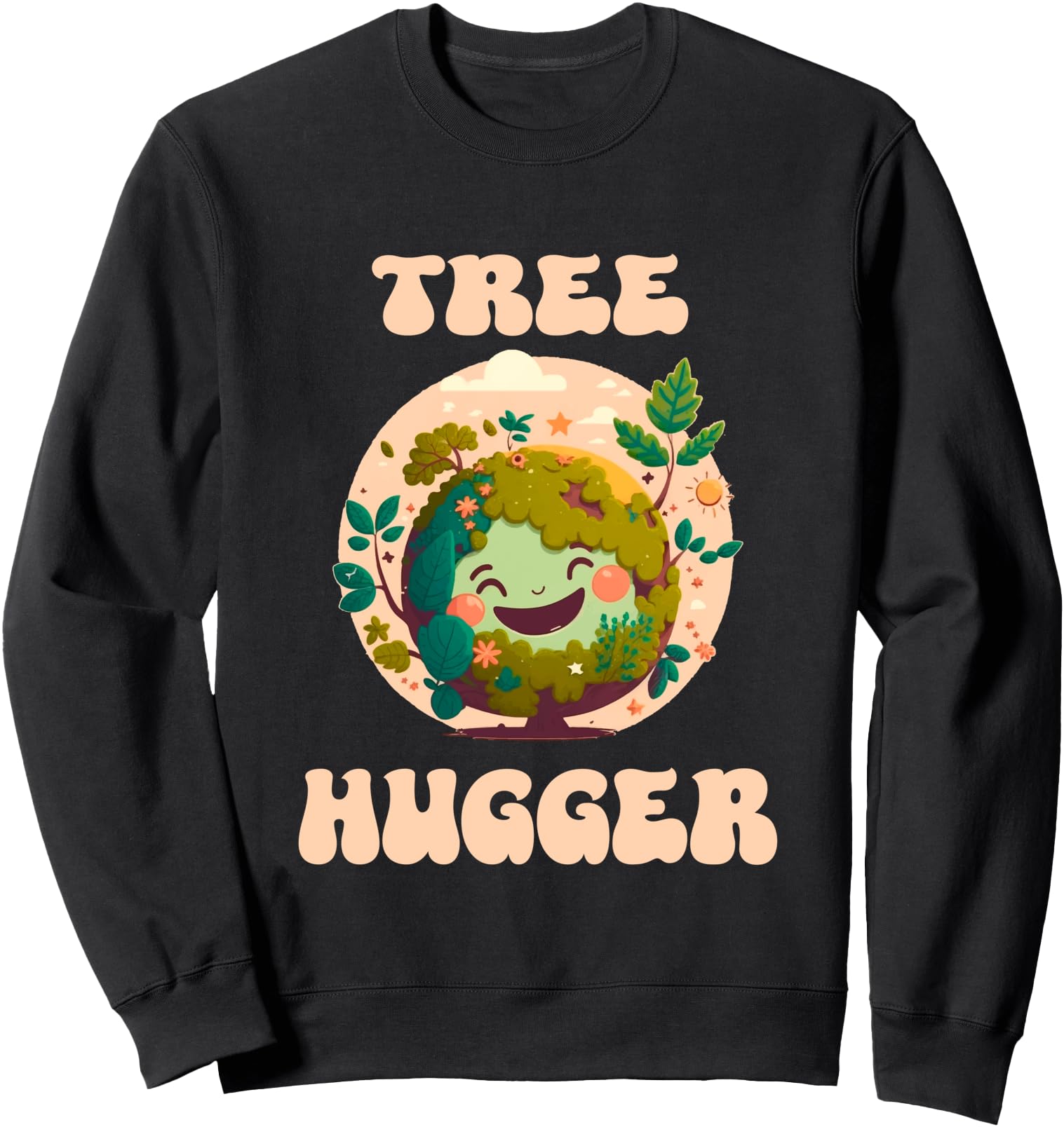 Tree Hugger Vintage Retro Nature Environmental Earth Day Sweatshirt