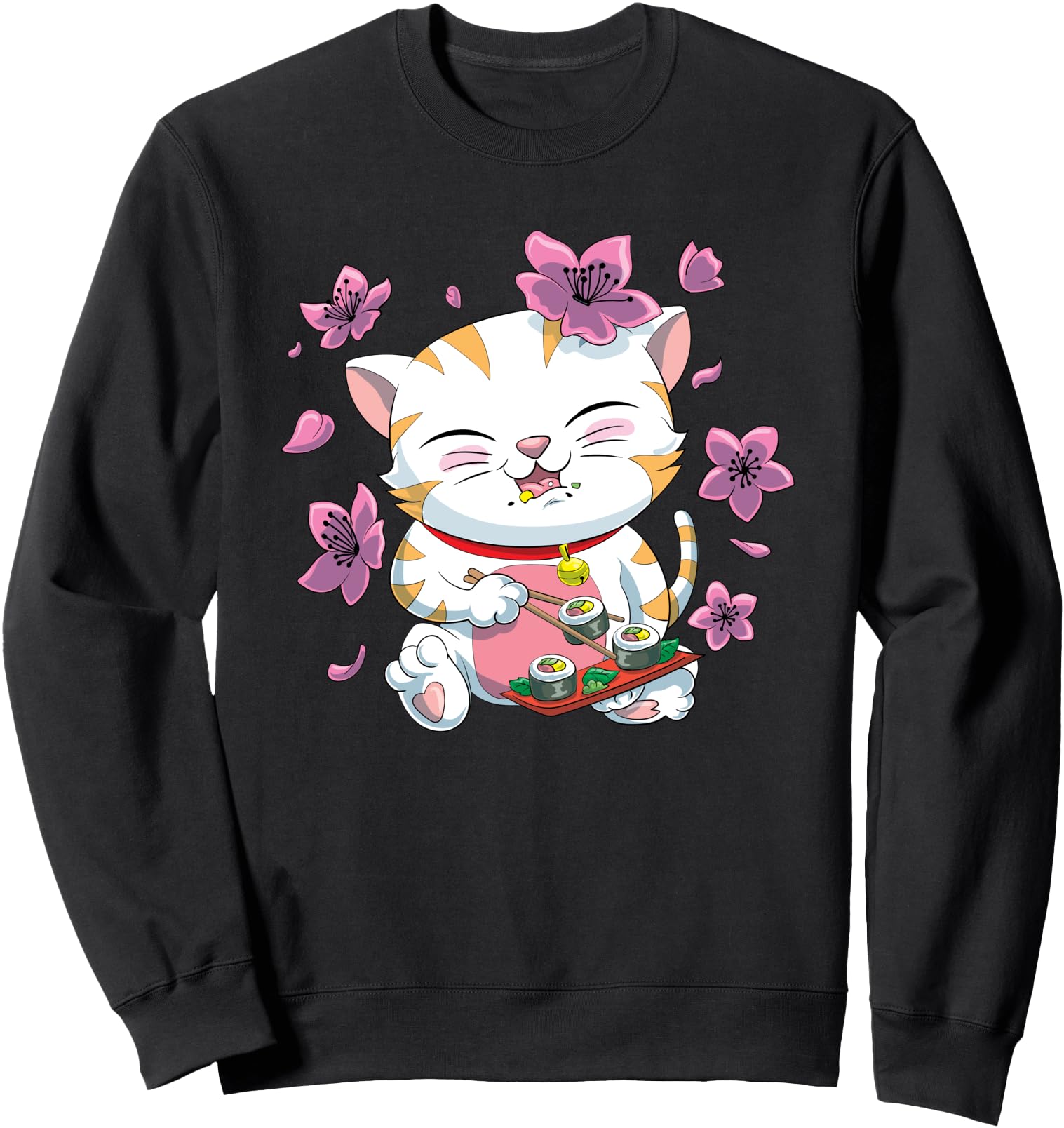 Japanese Cat Sushi Sweatshirt