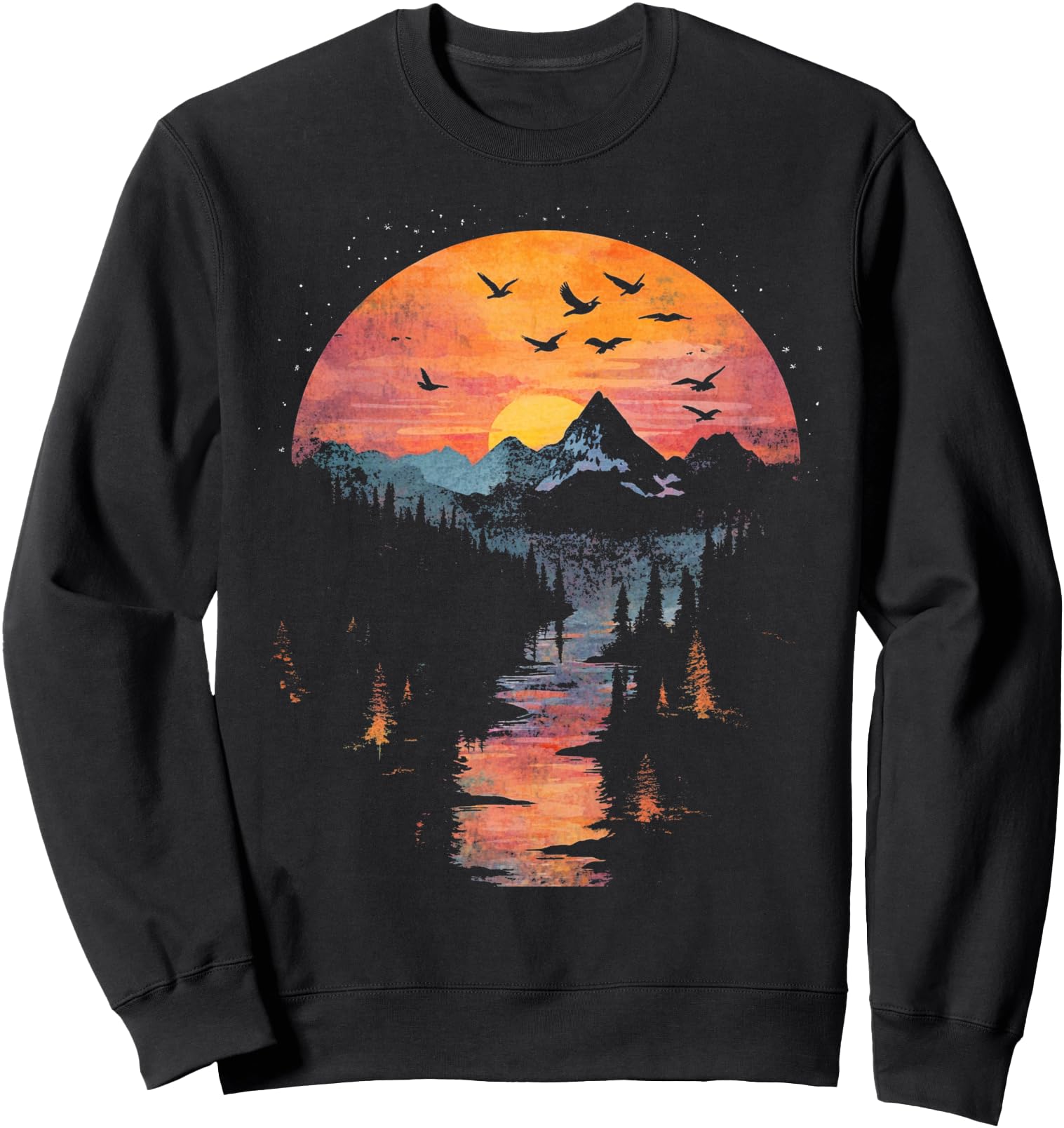Nature Japanese Art Sun Sweatshirt