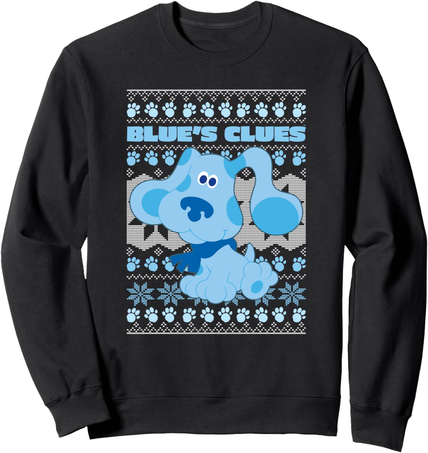 Blue's Clues & You Christmas Blue Ugly Sweater Sweatshirt