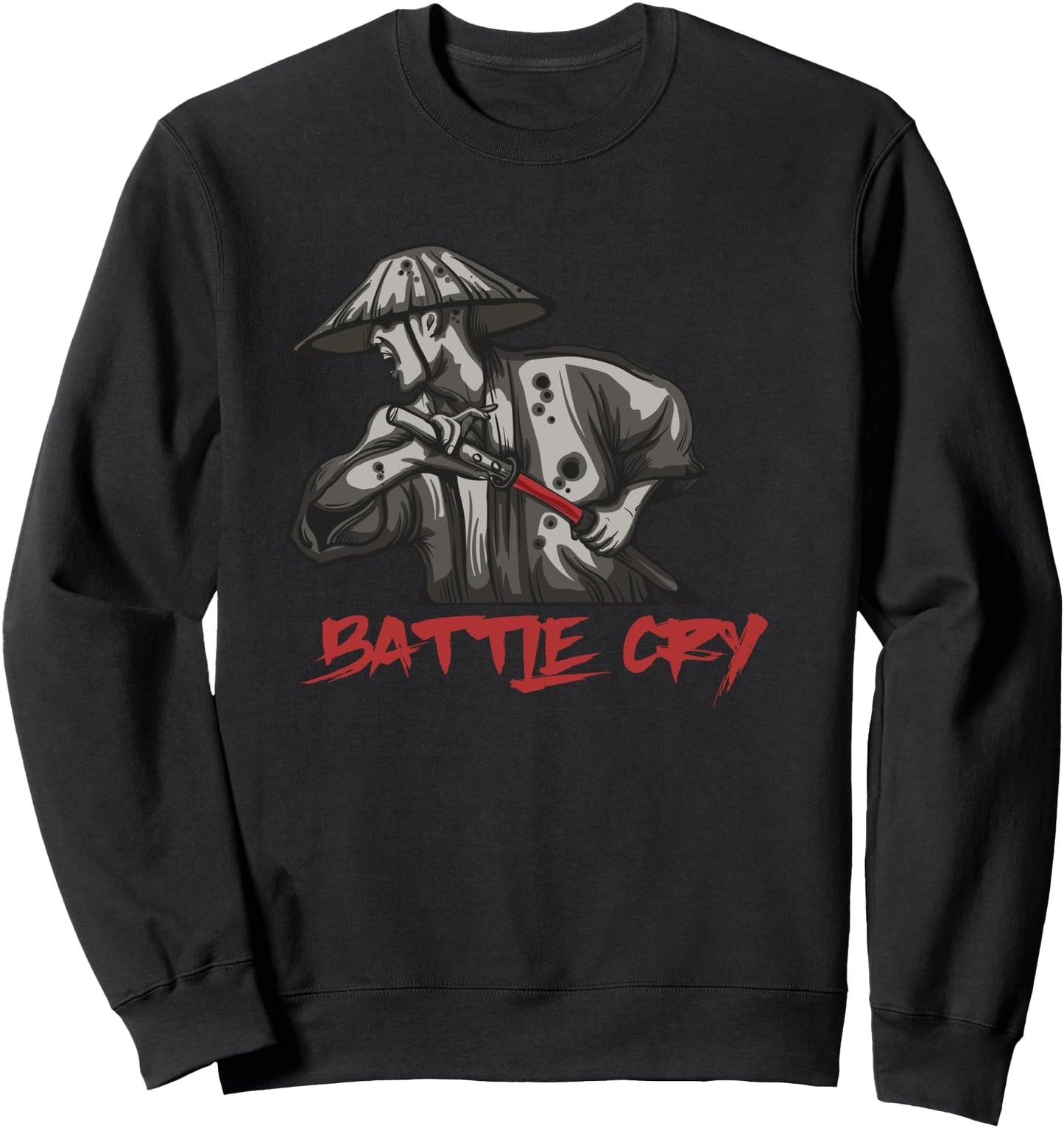 Samurai Battle Cry Bushido Warrior Japanese Samurai Sword Sweatshirt