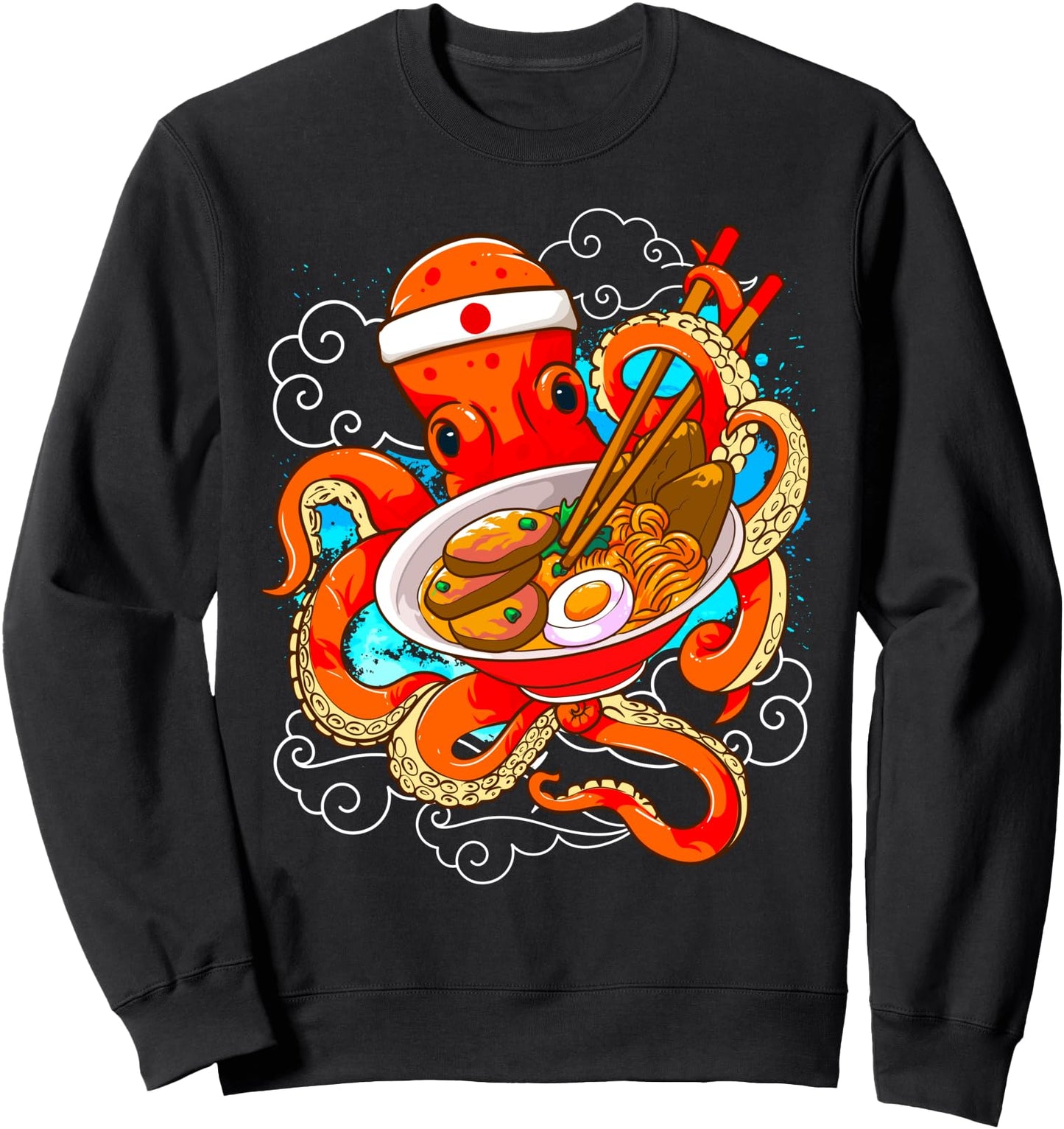 Japanese octopus gift for japanese ramen noodle lovers Sweatshirt
