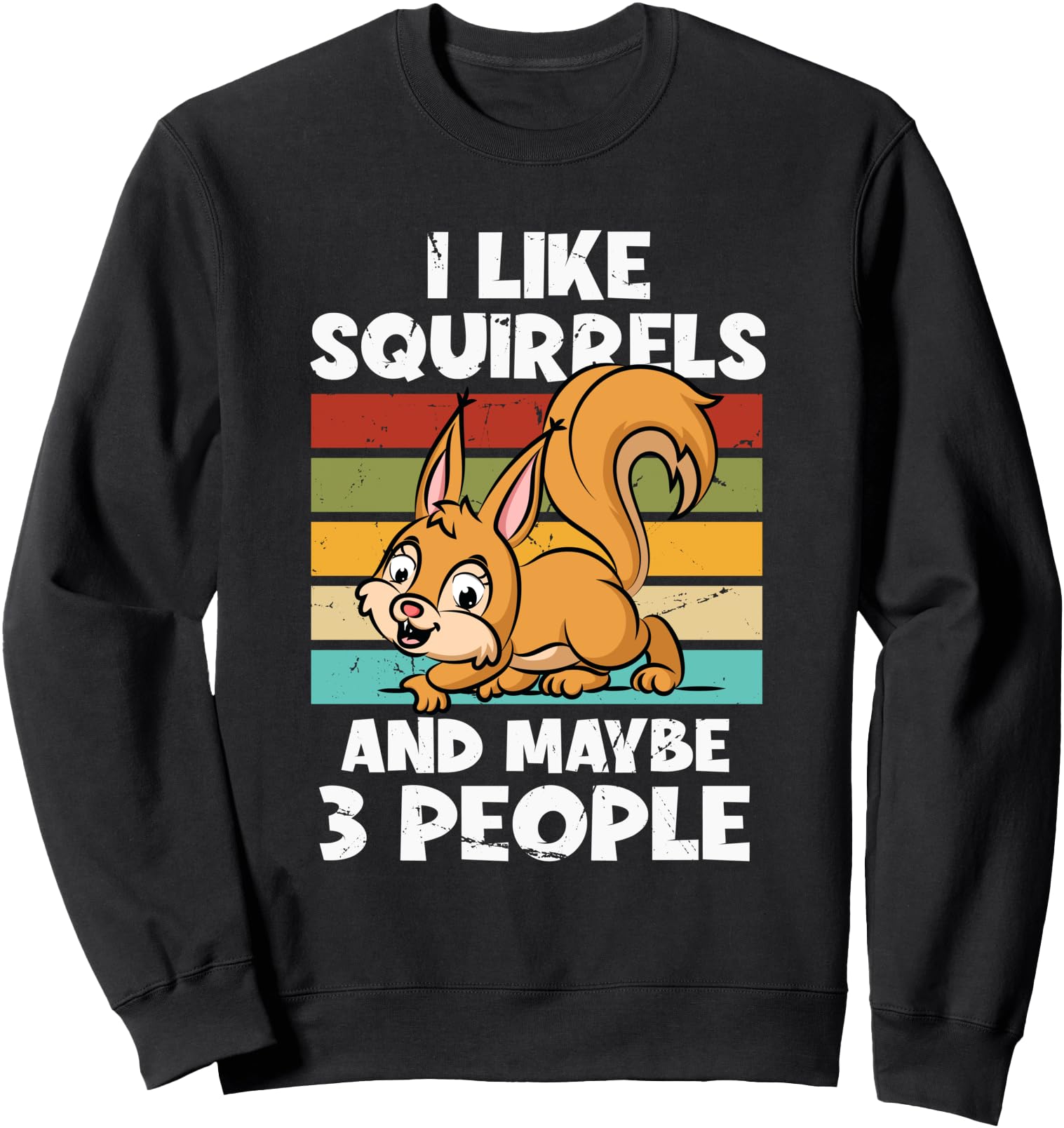I Like Squirrels And Maybe 3 People Fox Japanese Squirrel Sweatshirt