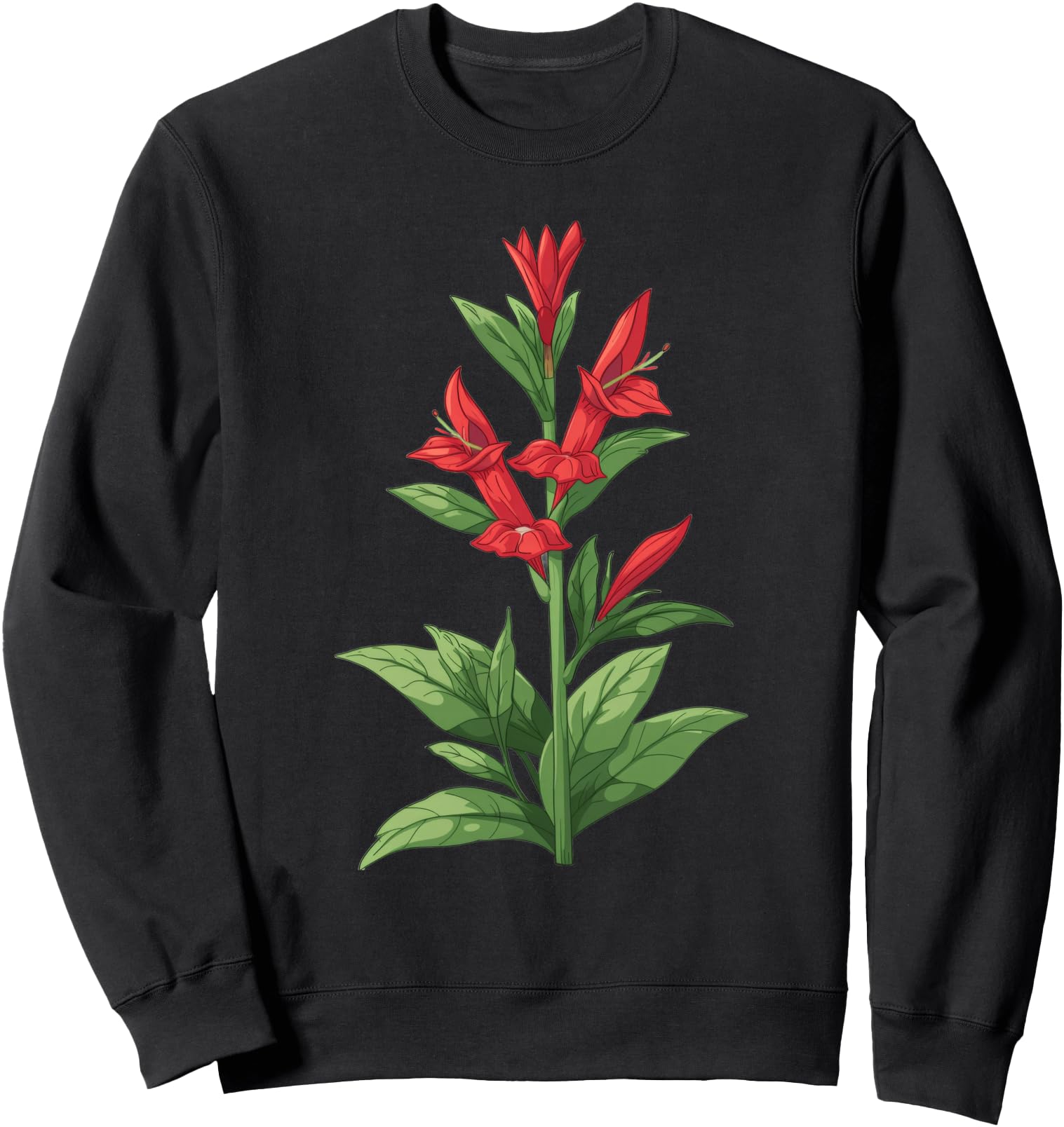 Cardinal Flower Cartoon Sweatshirt