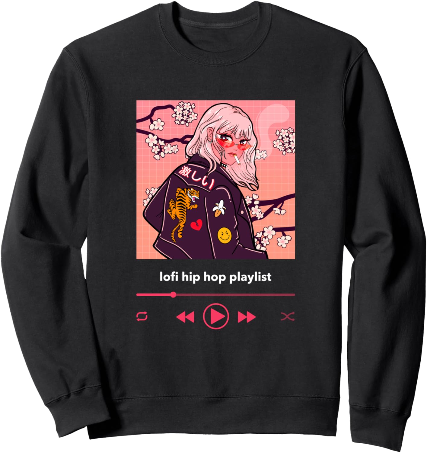 Lofi Music Lover Lofi Girl Aesthetic Kawaii Japanese Anime Sweatshirt