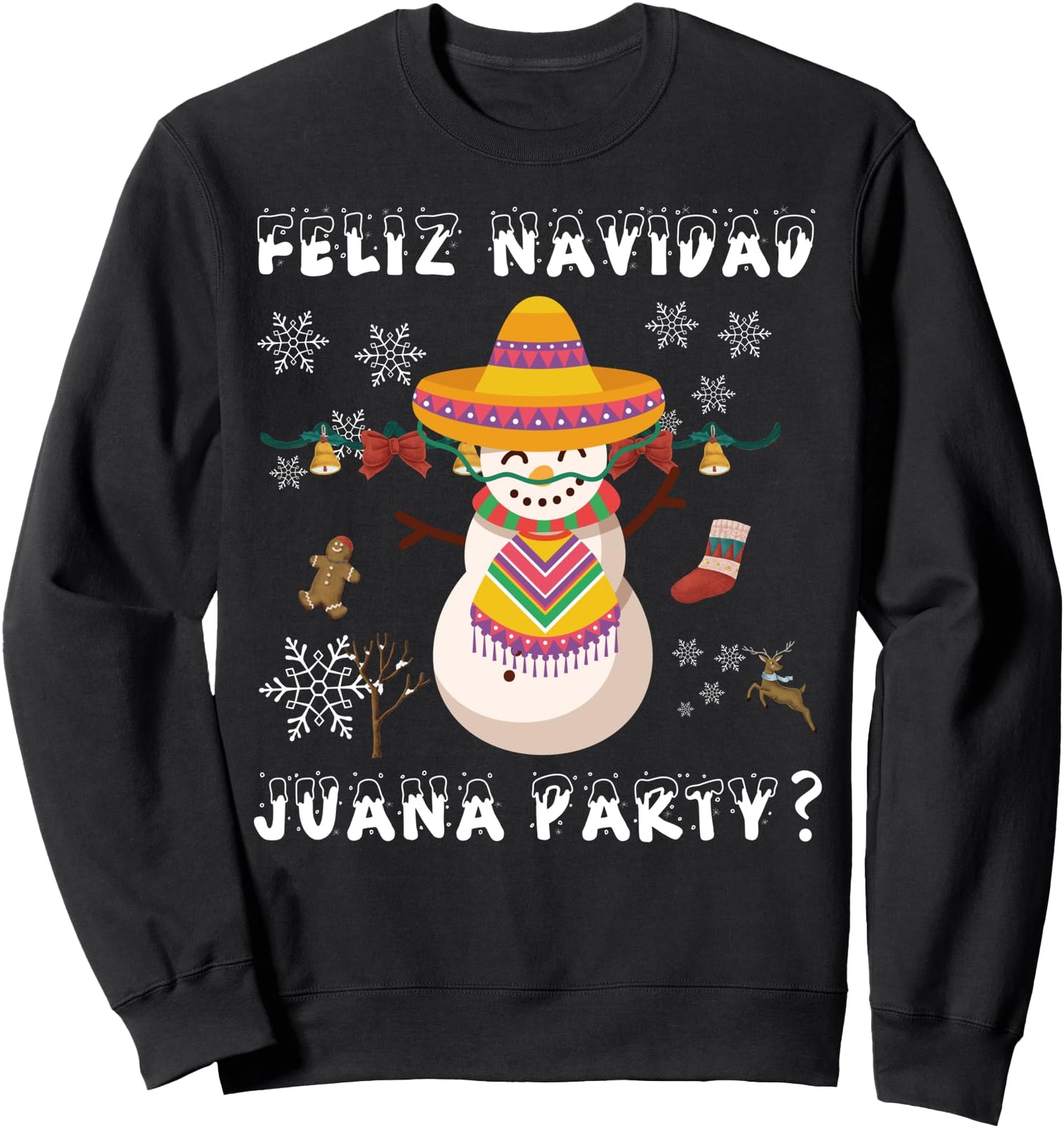Feliz Navidad Juana Party Family Matching Christmas Pajamas Sweatshirt