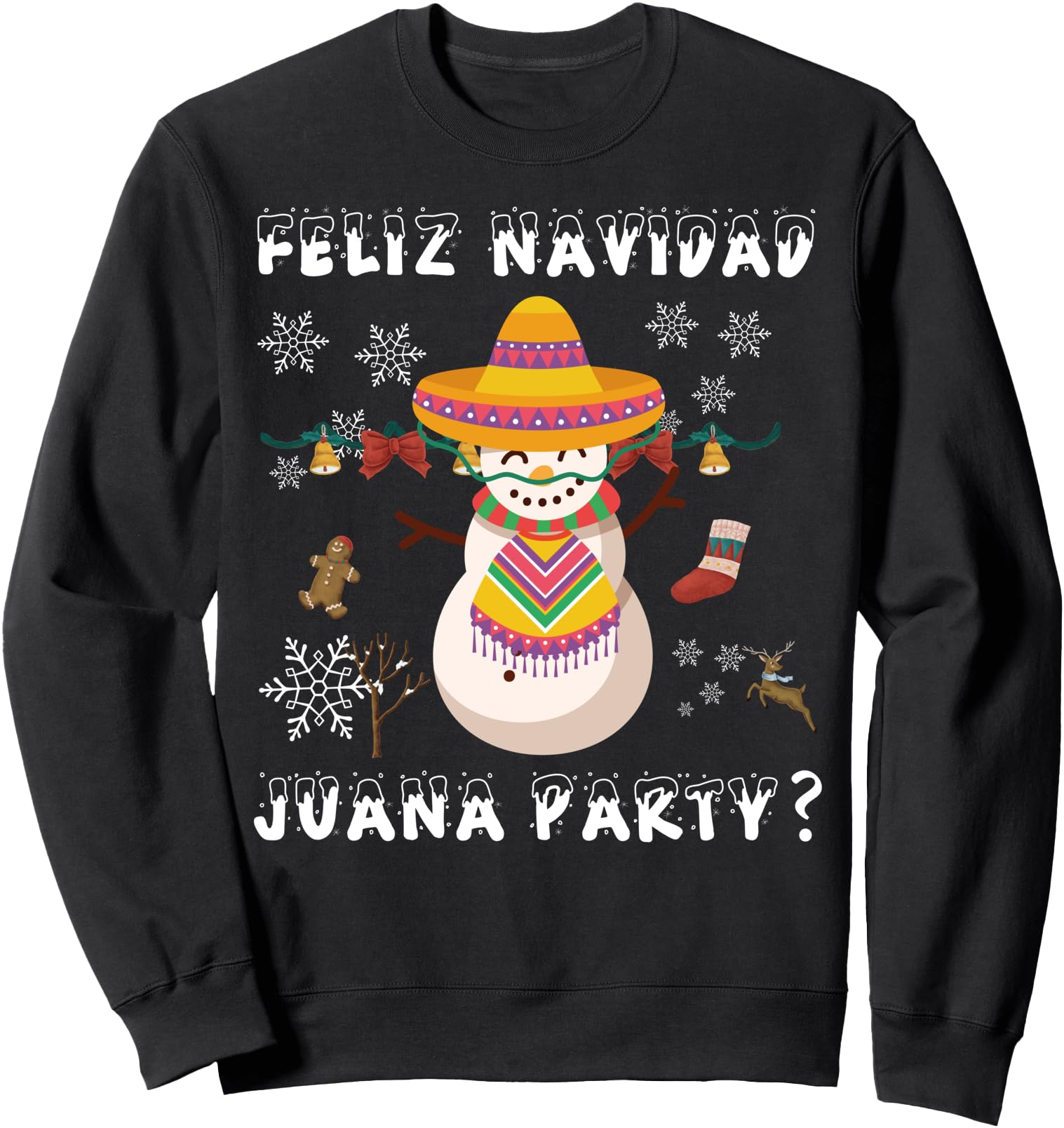 Feliz Navidad Juana Party Family Matching Christmas Pajamas Sweatshirt