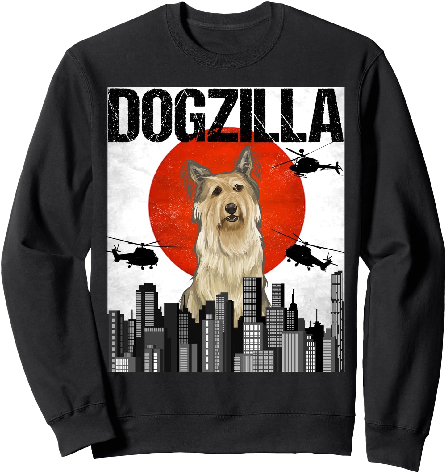 Funny Vintage Japanese Dogzilla Berger Picard Sweatshirt