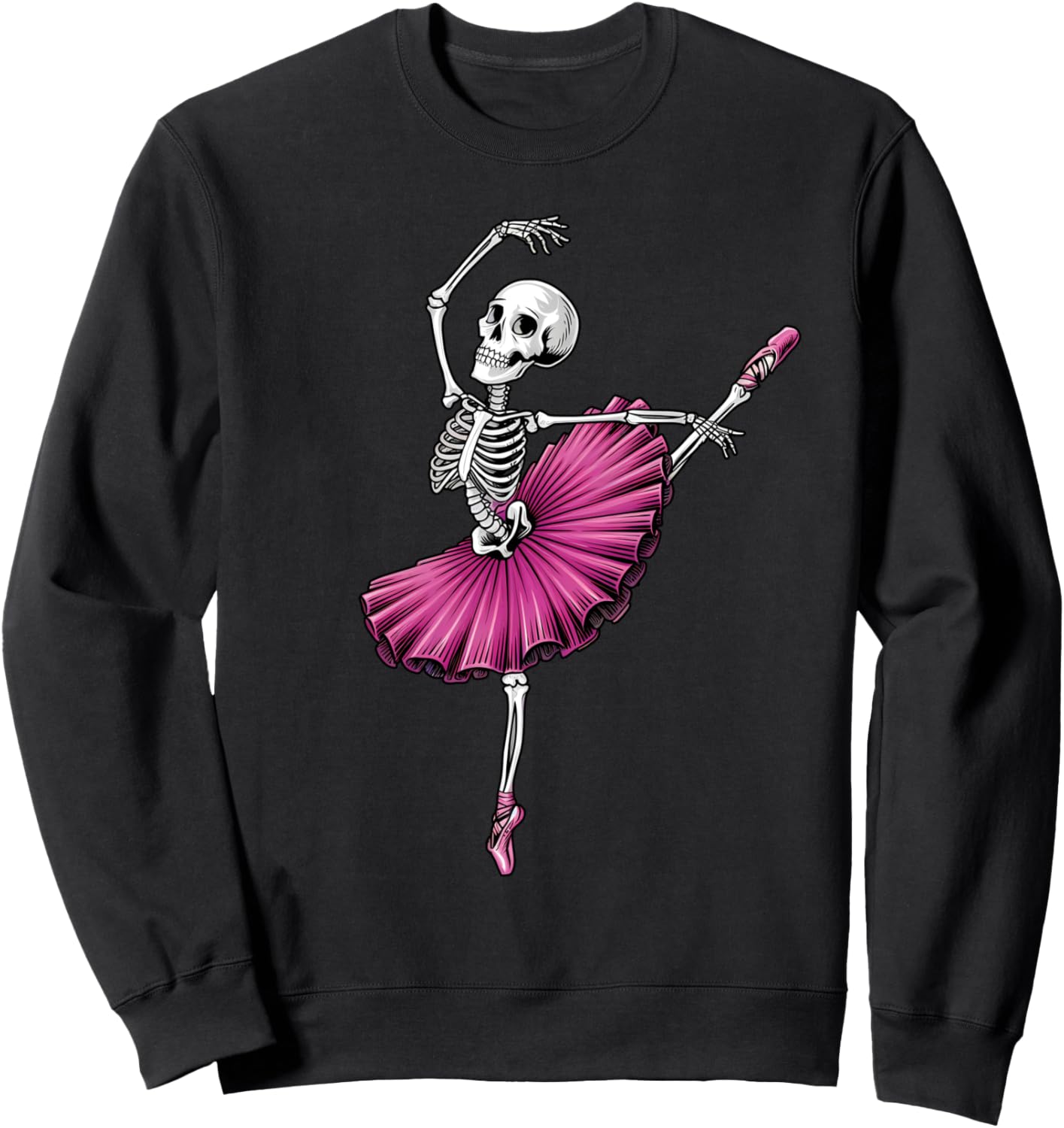 Skeleton Dancing Ballet Lovers Spooky Halloween Dancer Sweatshirt