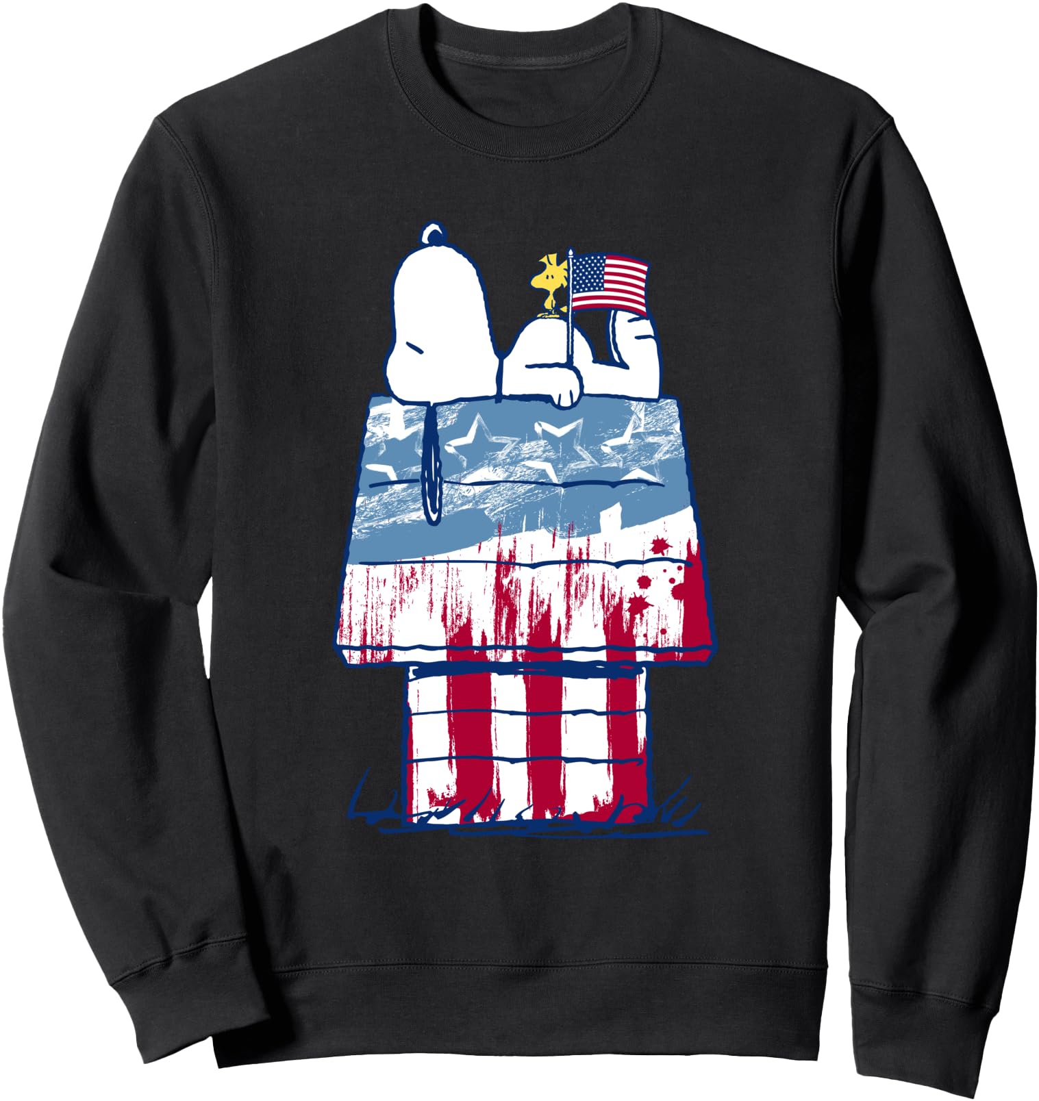 Peanuts USA Wood House Snoopy Sweatshirt Sweatshirt