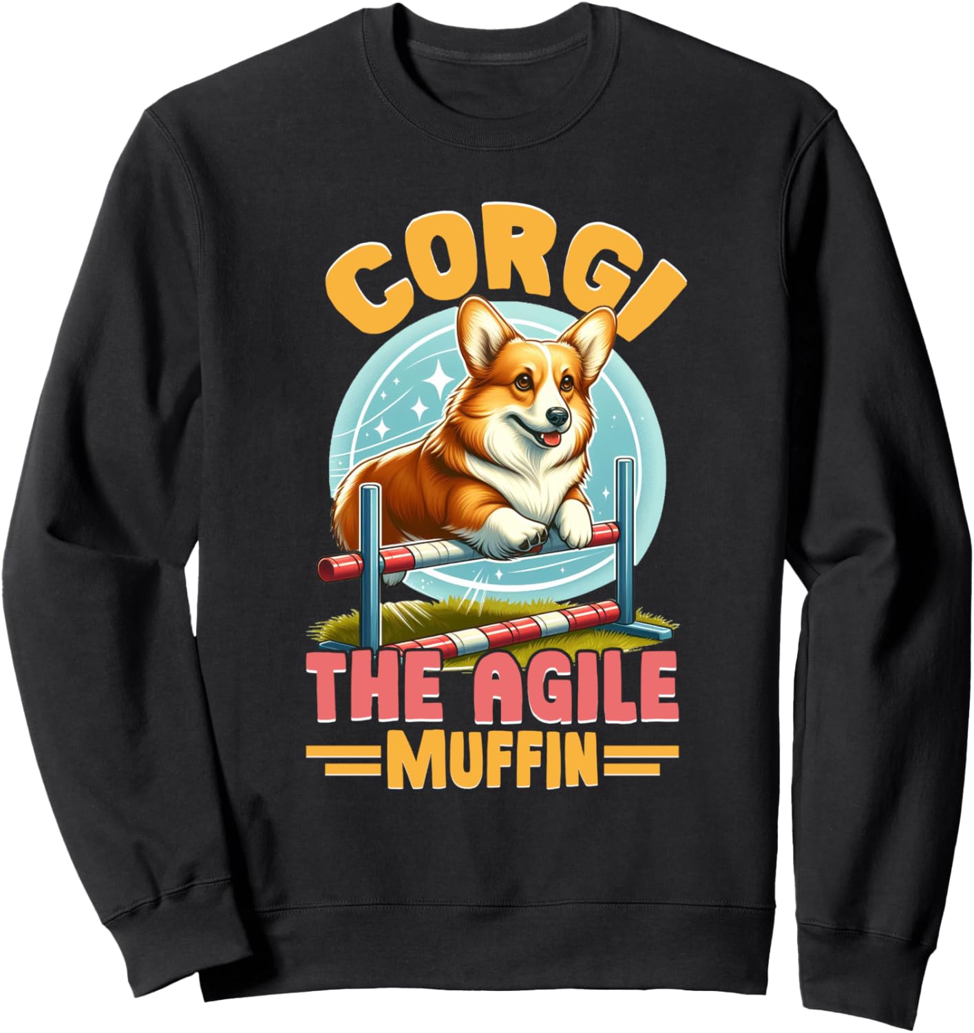 The Agile Muffin Athletic Corgi Agility Trainer Sweatshirt