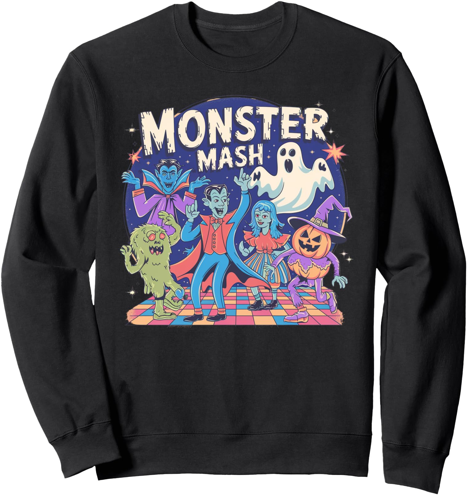 Vintage Monster Mash Funny Halloween Candy Handers Sweatshirt