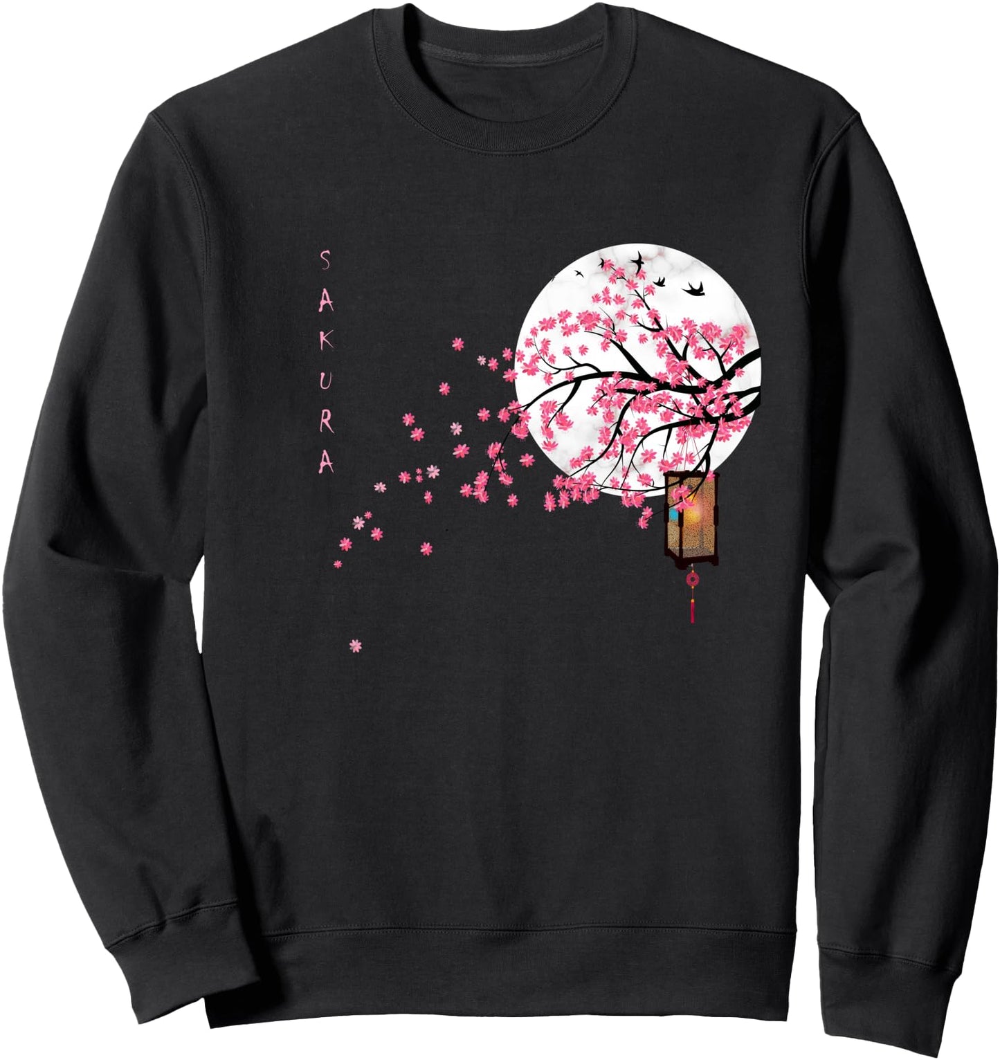 Sakura Cherry Blossom Japanese Graphical Art Flower Sweatshirt