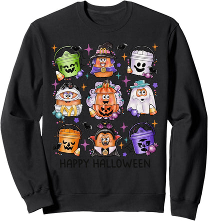 Chicken Nuggets Pumpkin Halloween 90's Vintage Sweatshirt