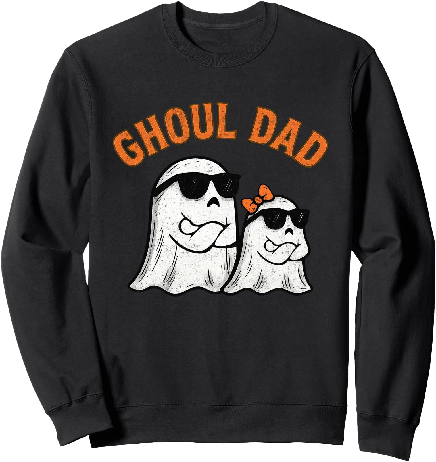 Vintage Ghoul Dad Funny Halloween Costume Daddy Ghost Sweatshirt